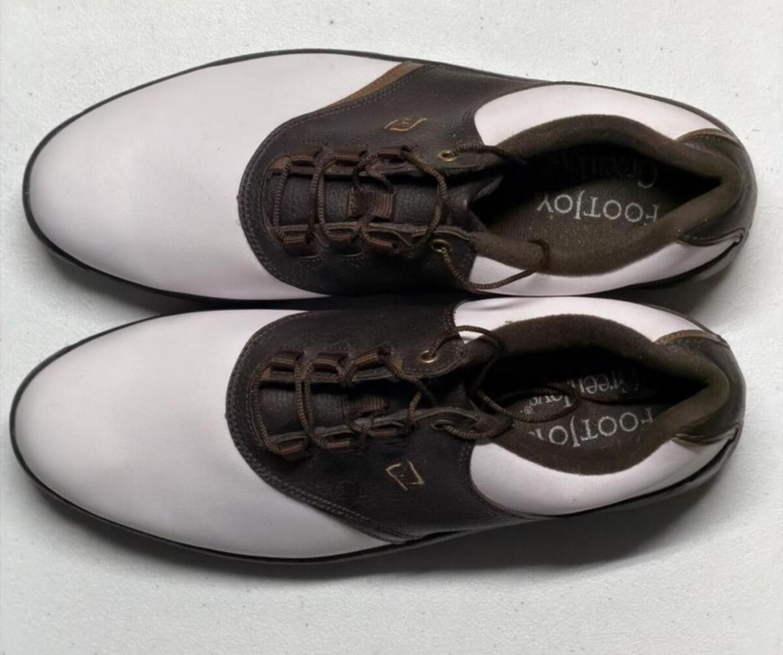 Footjoy FootJoy Greenjoys Golf Shoes White / Brown 11.5M New 45521 Size ONE SIZE - 2 Thumbnail