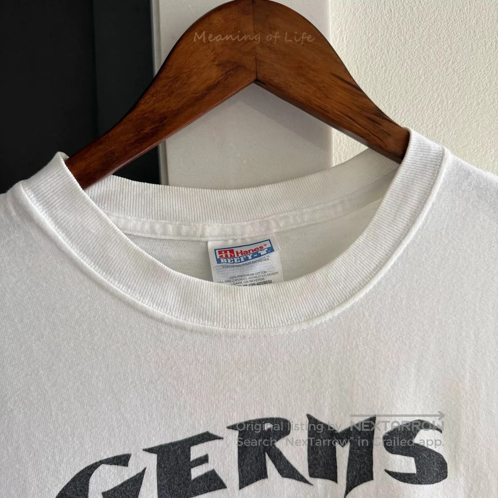 Vintage Vintage 90s Hanes Germs Band Tee. Size US M / EU 48-50 / 2 - 2 Thumbnail