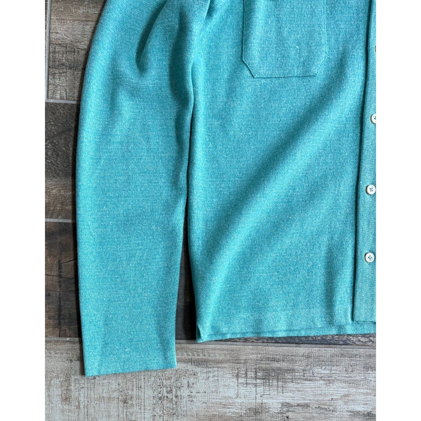 Other $1895 NWT Fioroni Cashmere Shirt Jacket Teal Overshirt 50(M) Size US M / EU 48-50 / 2 - 7 Thumbnail