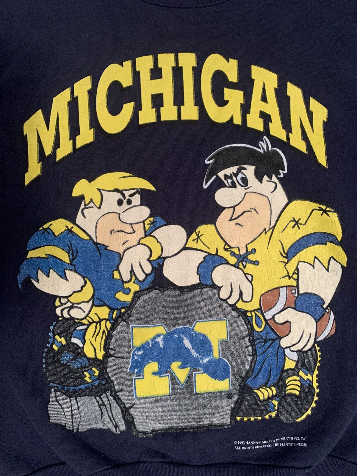Vintage Vintage 1993 Michigan Flintstones Crewneck Size US XL / EU 56 / 4 - 3 Thumbnail