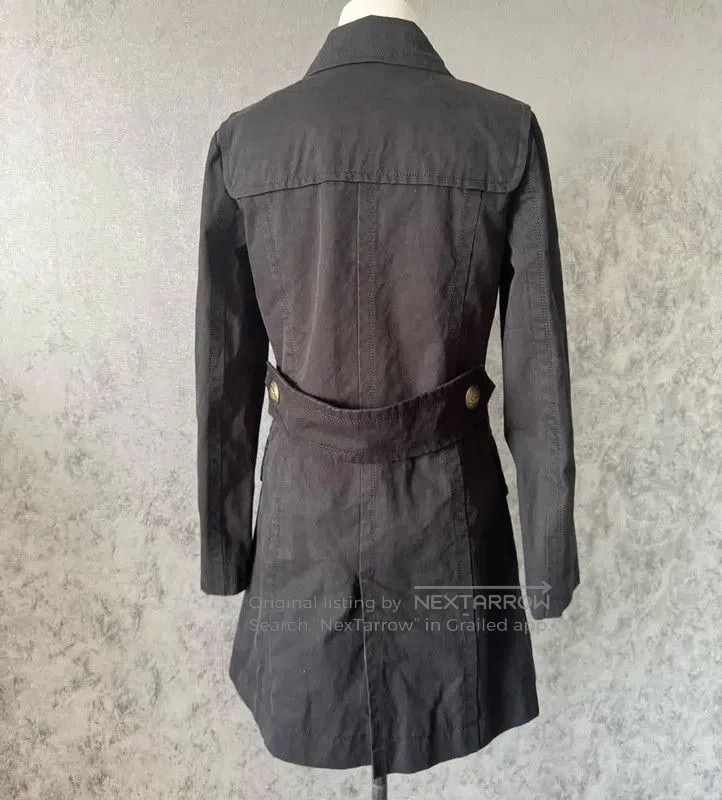 Burberry Burberry Black Cotton Mid-Length Coat. Size M / US 6-8 / IT 42-44 - 4 Thumbnail