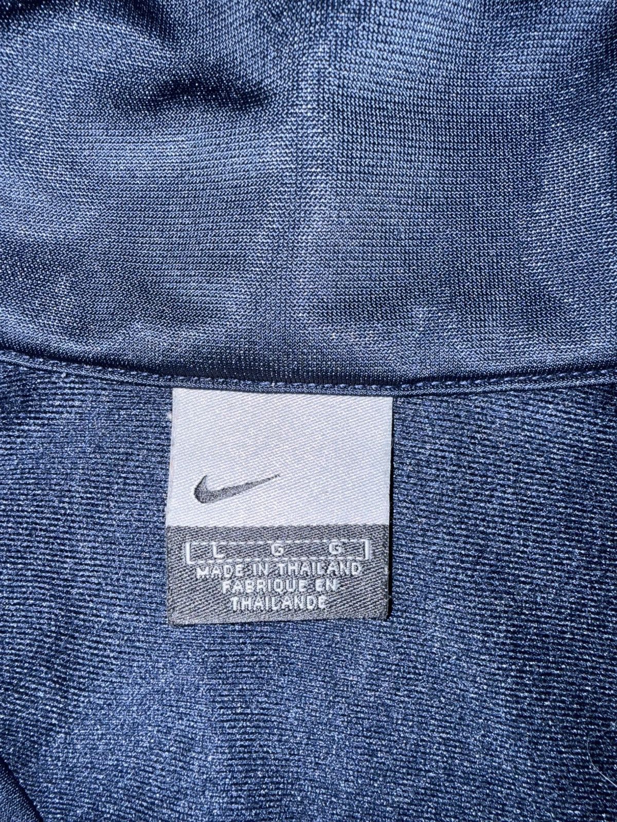 Nike Y2K Nike Navy Blue Lined Orange & White Hip Hop Track Jacket Size US L / EU 52-54 / 3 - 5 Thumbnail