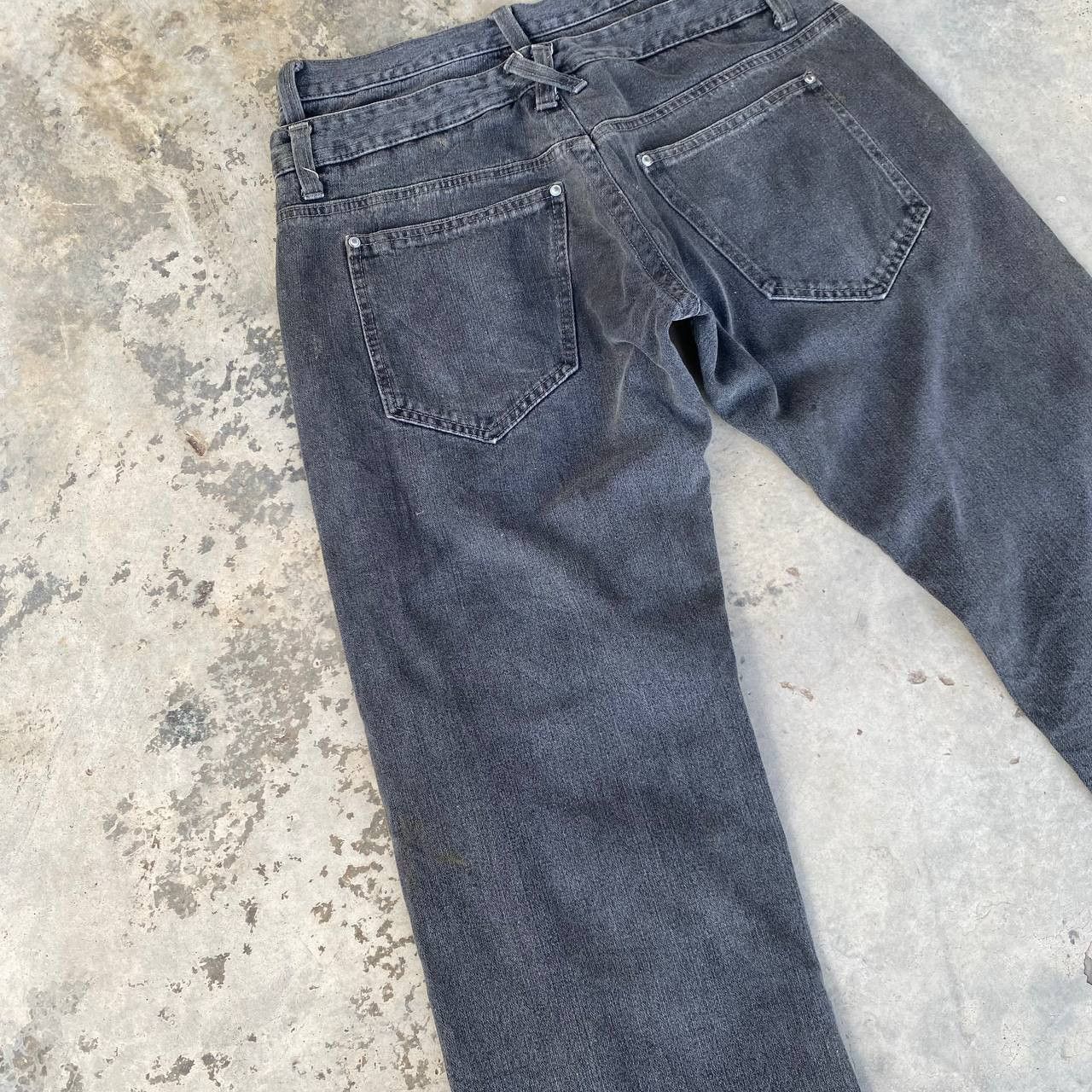 Japanese Brand VINTAGE DOUBLEWAIST PUNK WORDING SHORT ANKLE CUT DIRTY Size US 32 / EU 48 - 2 Thumbnail