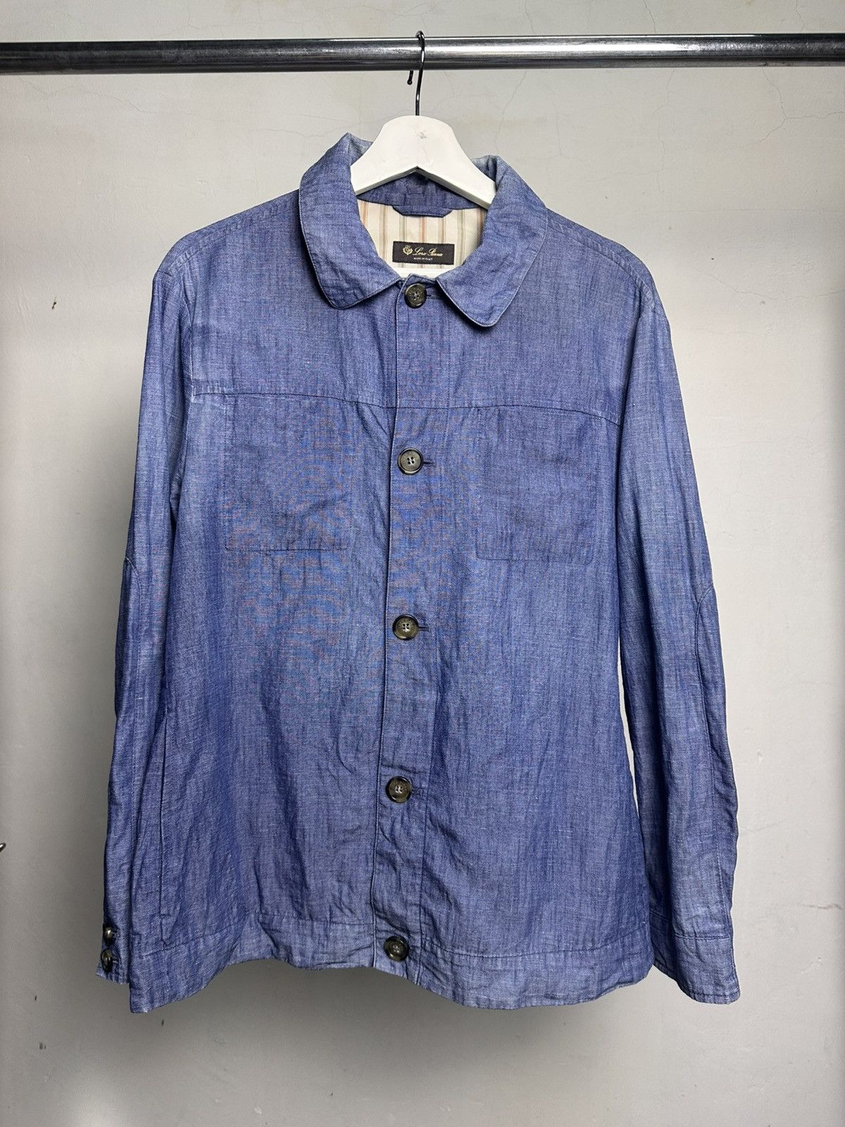Loro Piana Loro Piana Cotton Boxy Overshirt Jacket Size US S / EU 44-46 / 1 - 1 Thumbnail
