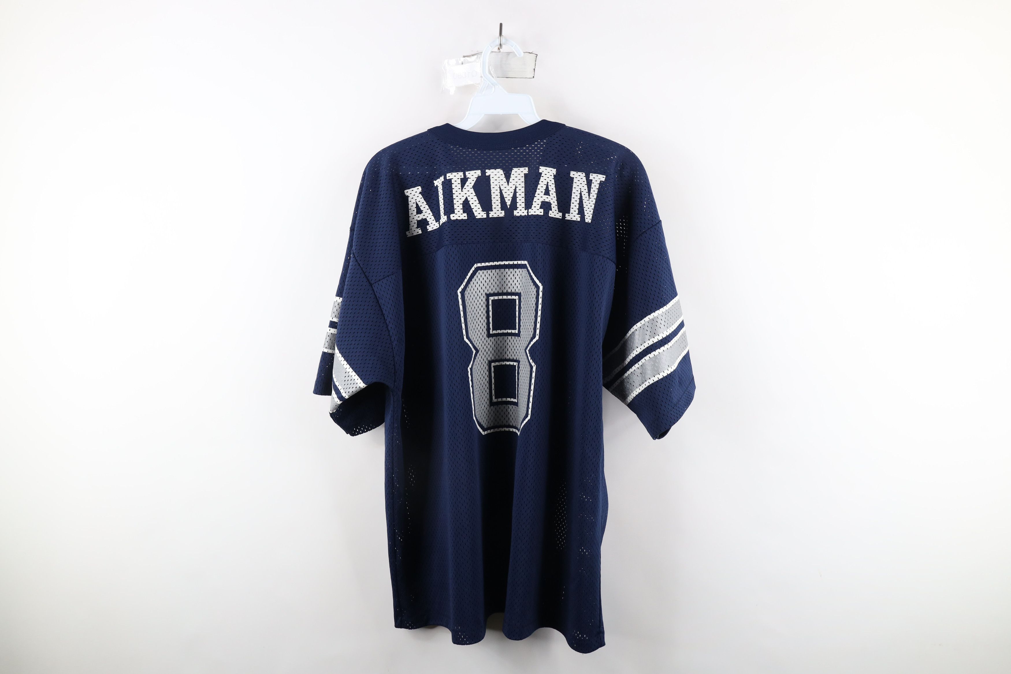 Vintage Vintage 90s Dallas Cowboys Football Jersey Blue USA #8 Size US L / EU 52-54 / 3 - 11 Thumbnail