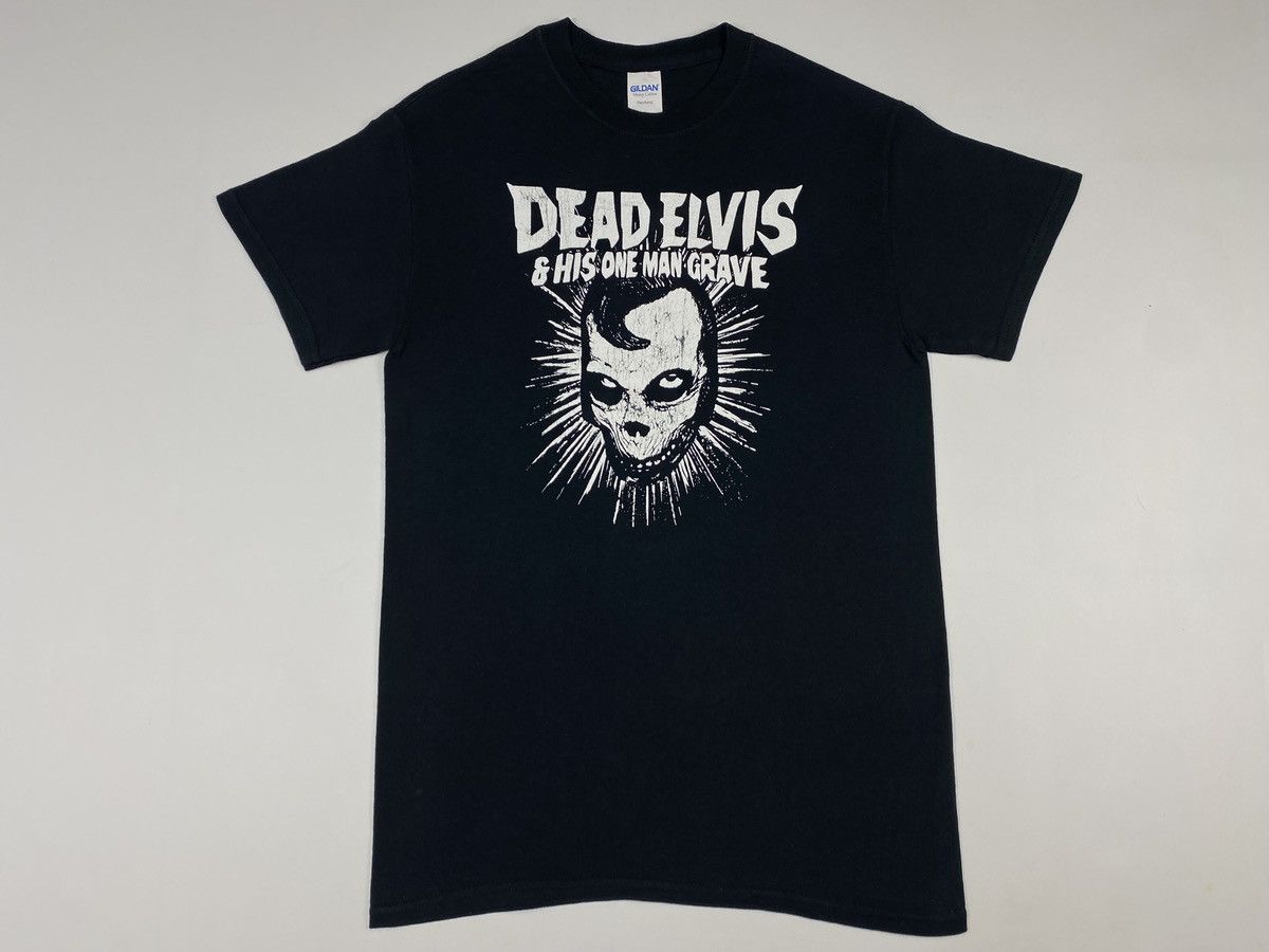 Band Tees 🔥LASTDROP🔥Early 2010s Dead Elvis His One Man Grave T-shirt Size US XS / EU 42 / 0 - 8 Thumbnail
