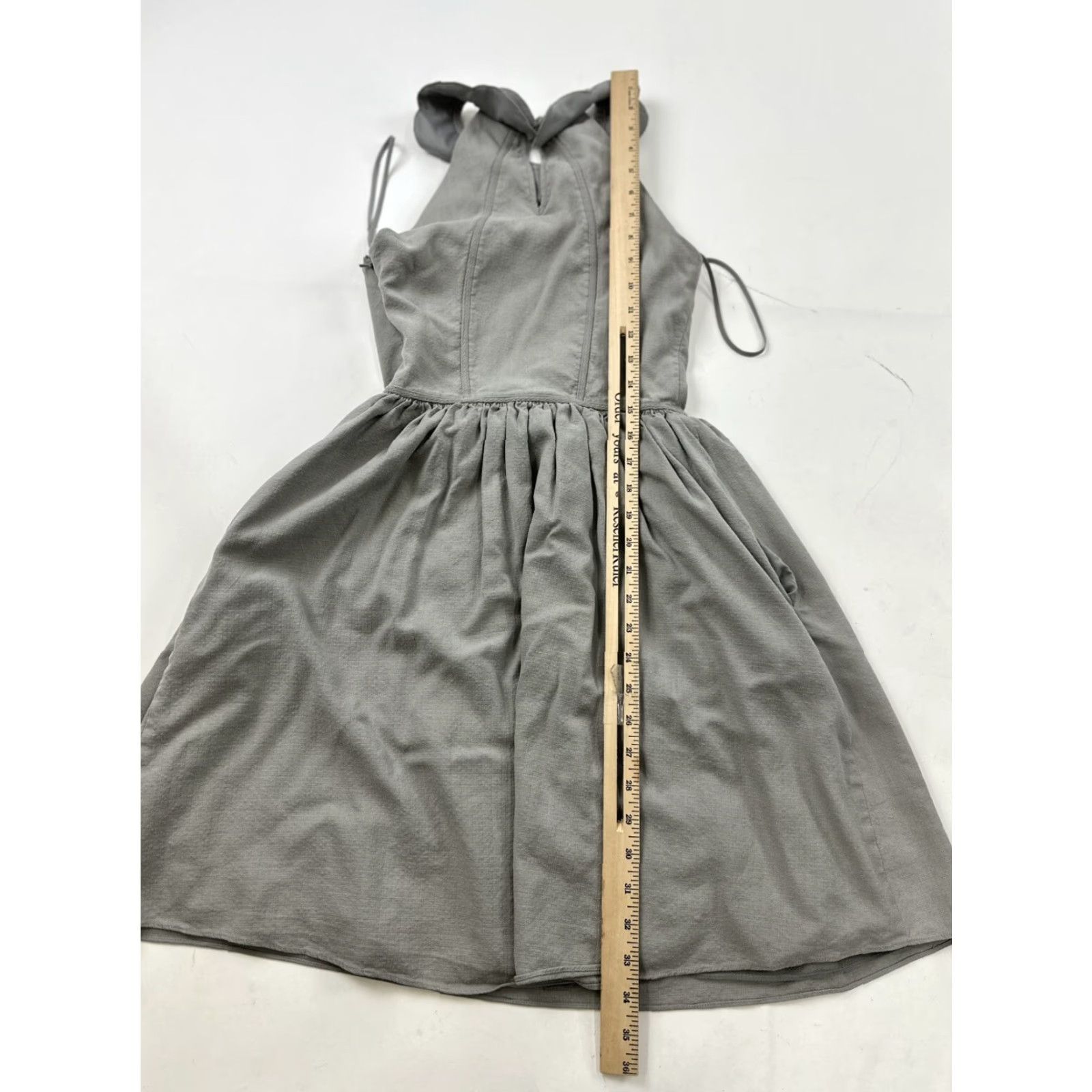 Vintage VINTAGE Anthropologie BHLDN "There Is Only You & Me" Dress 6 Gray Silk Bridesmaid Size US S / EU 44-46 / 1 - 7 Thumbnail