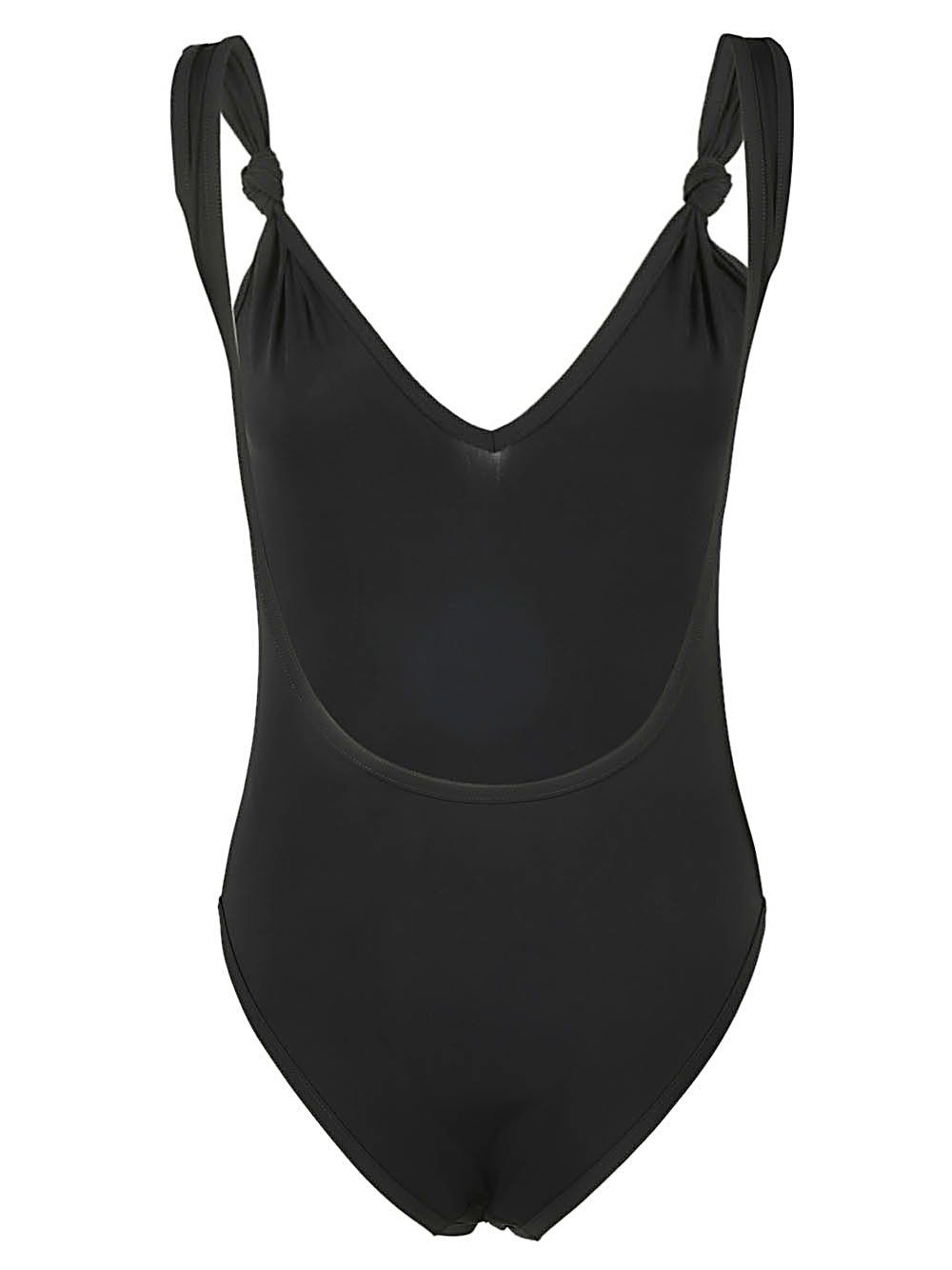 Bottega Veneta o1w1db10825 Knots Stretch Nylon Swimsuit in Black Size M / US 6-8 / IT 42-44 - 2 Thumbnail