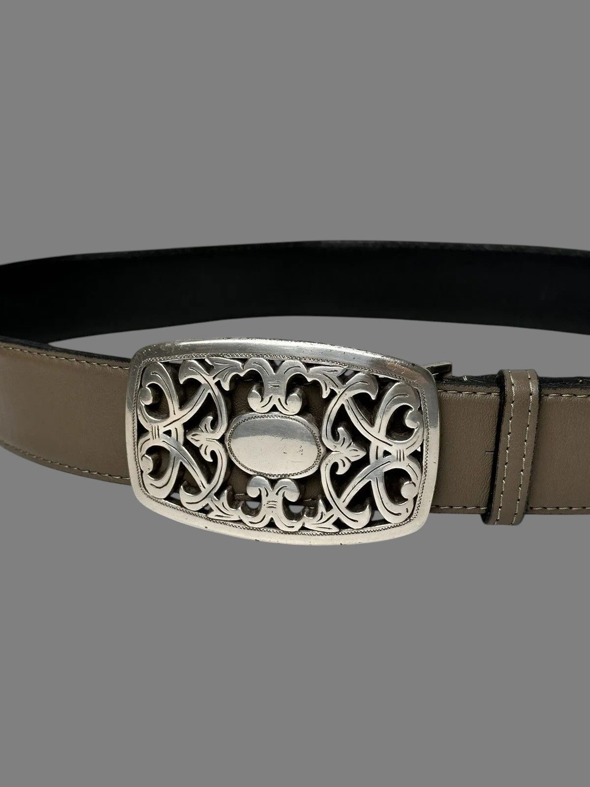 Beauty Beast Brown Leather Belt Minimal Everyday Classic Vintage Style Size ONE SIZE - 6 Thumbnail