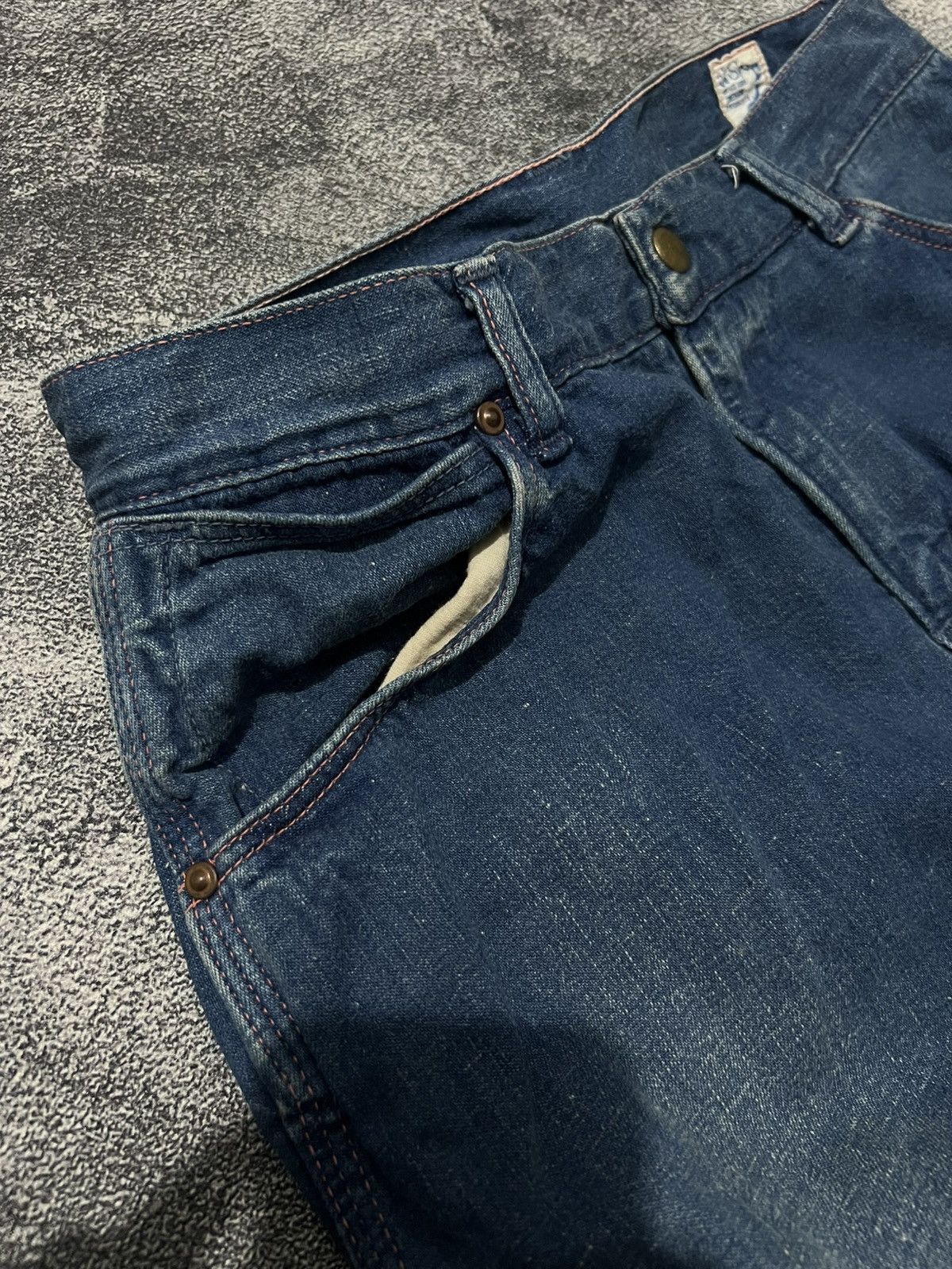Orslow Orslow Denim Midi Skirt Buckle Back Size 29" - 5 Thumbnail