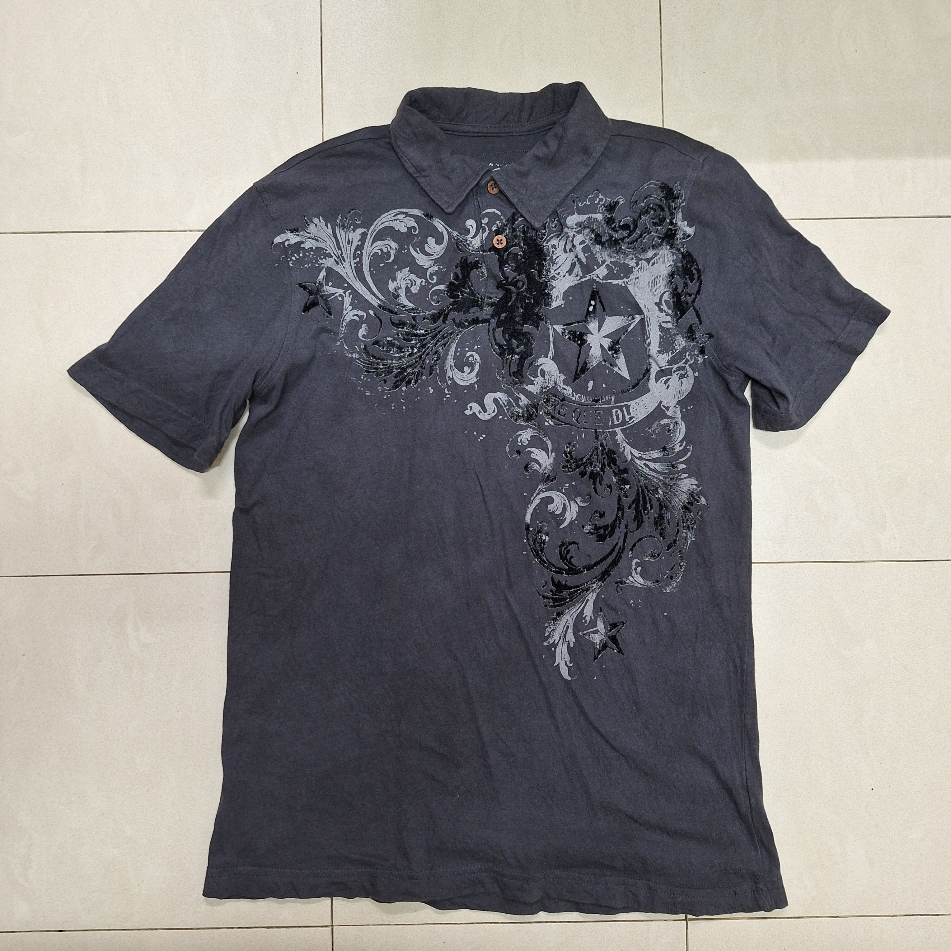 Helix Helix Y2K Gothic Polo Shirt Size US S / EU 44-46 / 1 - 1 Thumbnail