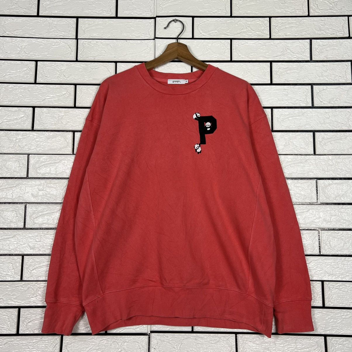 Japanese Brand ROLLING PANDA Big Logo Crewneck Sweatshirt #4300-C195 Size US M / EU 48-50 / 2 - 3 Thumbnail