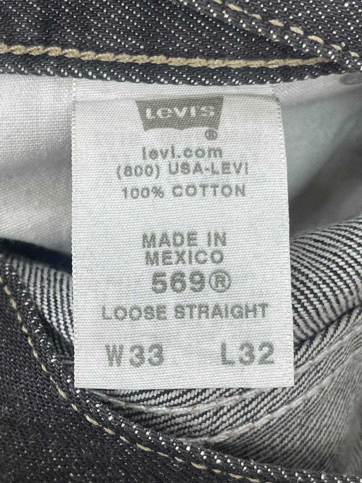 Levi's Levi’s Blue Denim Loose Straight Leg Jeans Size US 35 - 10 Thumbnail