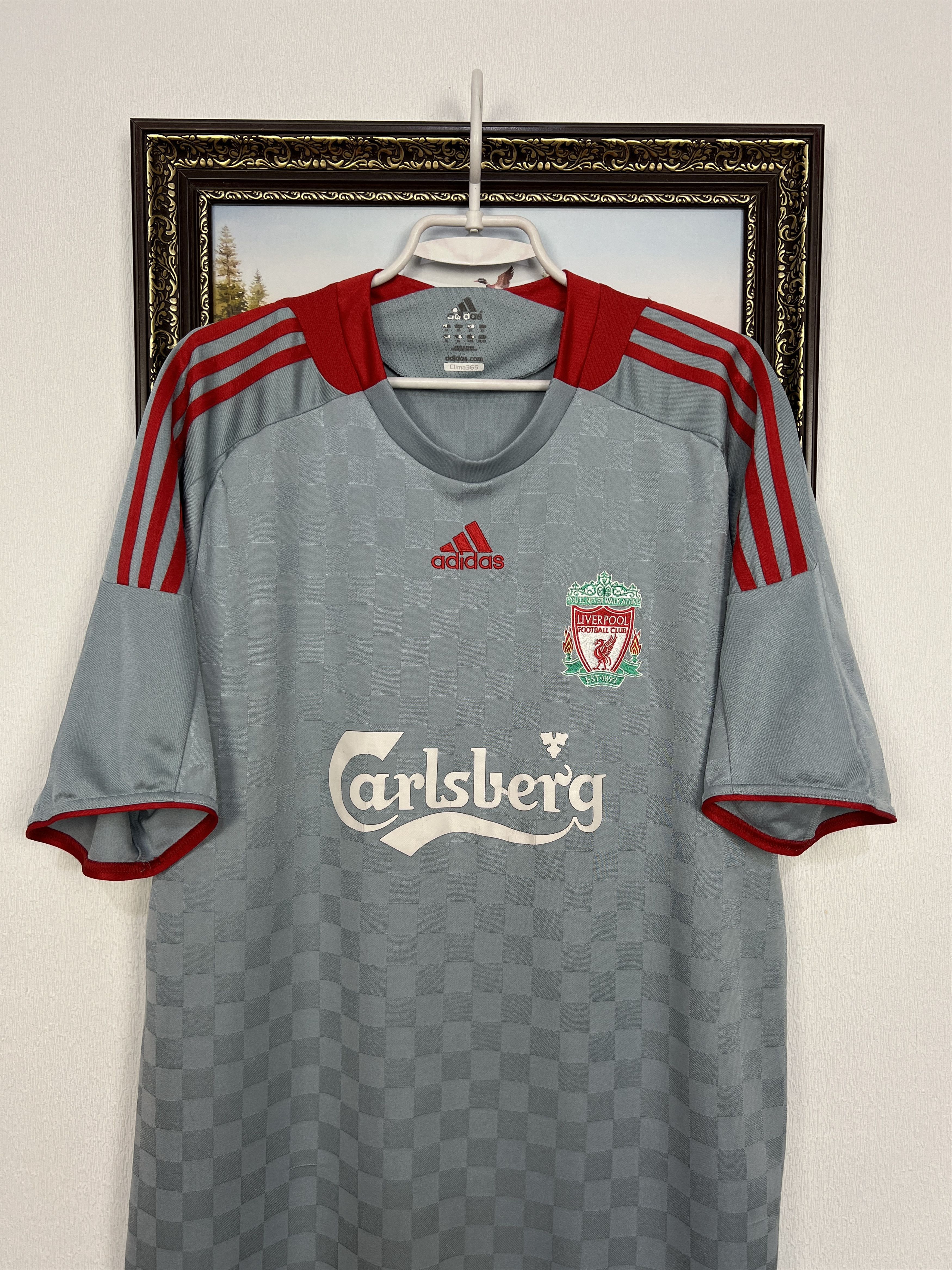 Adidas Liverpool Away football shirt 2008 Soccer Adidas Jersey Size US XL / EU 56 / 4 - 2 Thumbnail