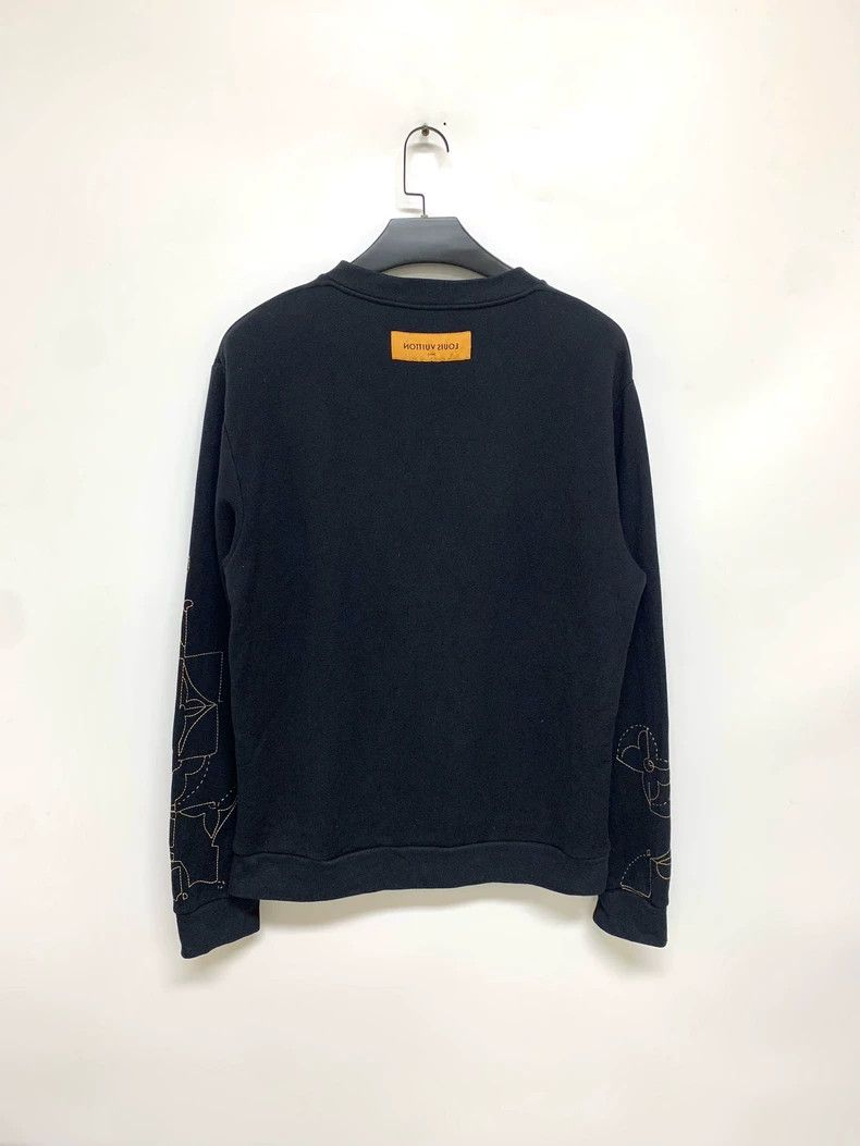 Louis Vuitton Louis Vuitton Black note embroidered sweatshirt Size US XL / EU 56 / 4 - 8 Thumbnail