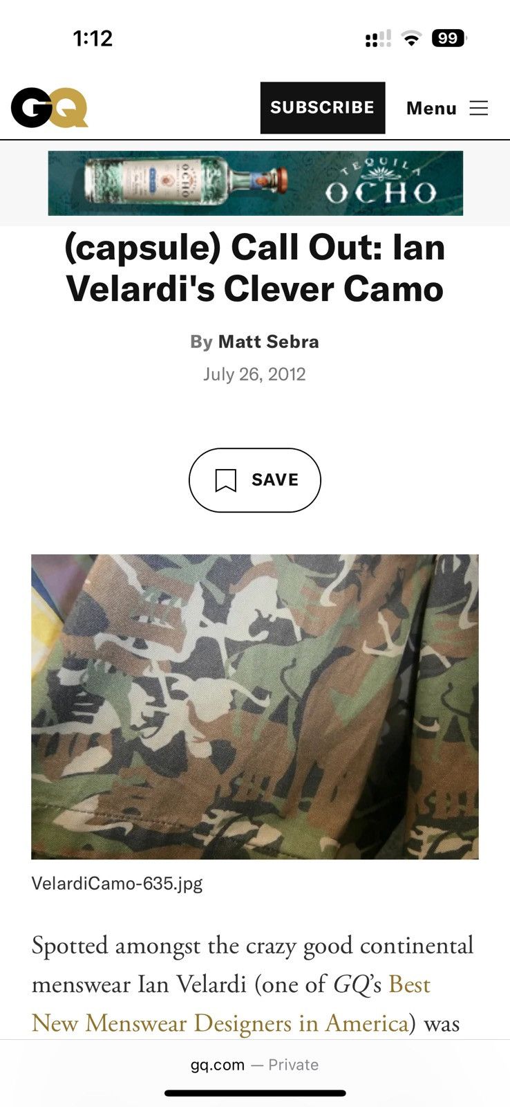 Other IAN VELARDI, GQ 2012 Designer of the year, Banana Camo Size ONE SIZE - 11 Thumbnail