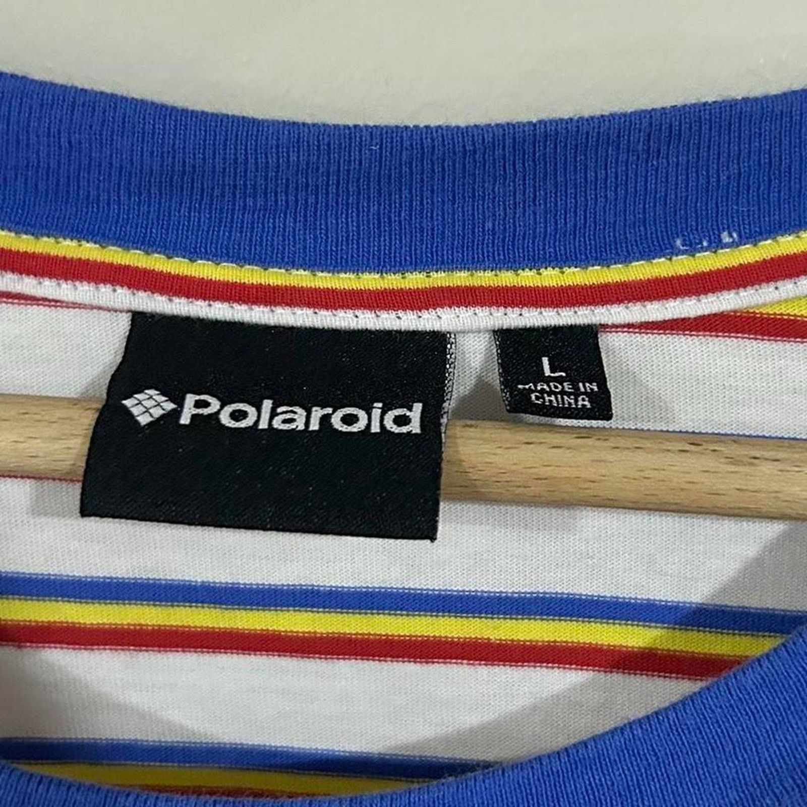 Polaroid Vintage Polaroid Cameras Striped Tee Shirt Size US L / EU 52-54 / 3 - 3 Thumbnail