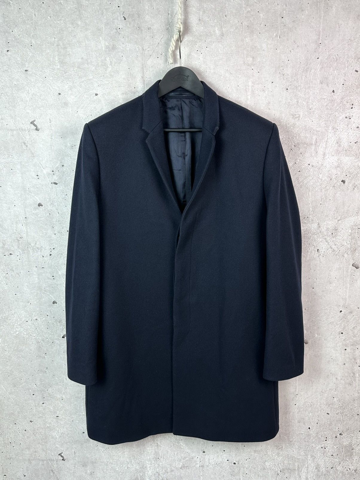 Cos COS Wool Navy Blue Three-Buttons Long Sleeve Men’s Coat Size US L / EU 52-54 / 3 - 1 Thumbnail