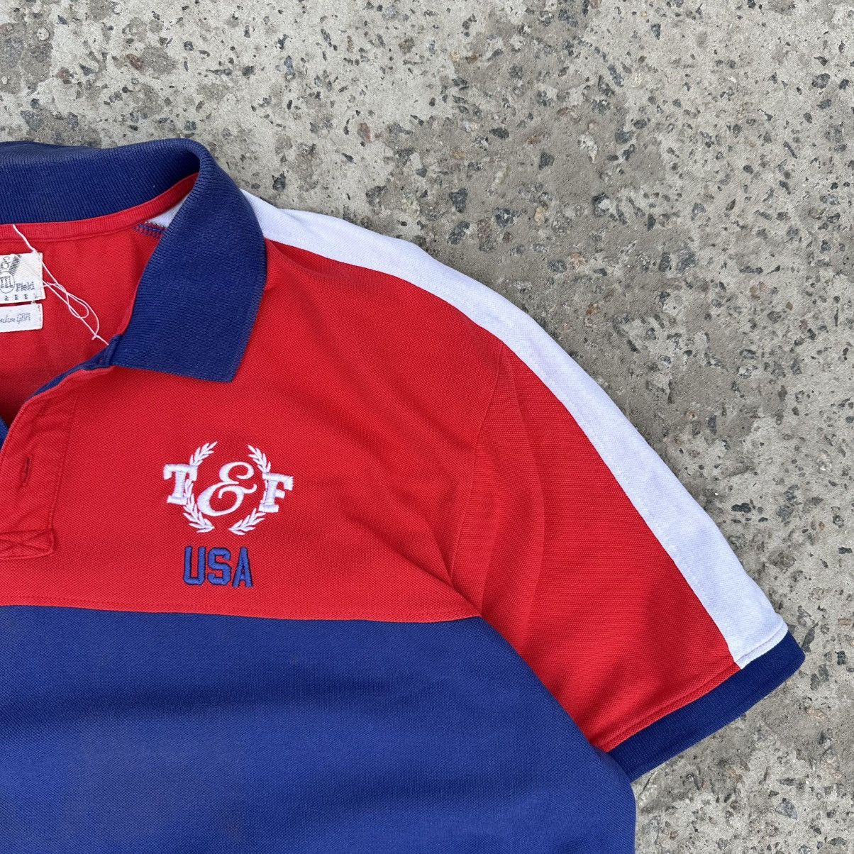 Japanese Brand Vintage Japanese Style Track & Field USA Polo T-shirts Y2K Size US XXL / EU 58 / 5 - 4 Thumbnail