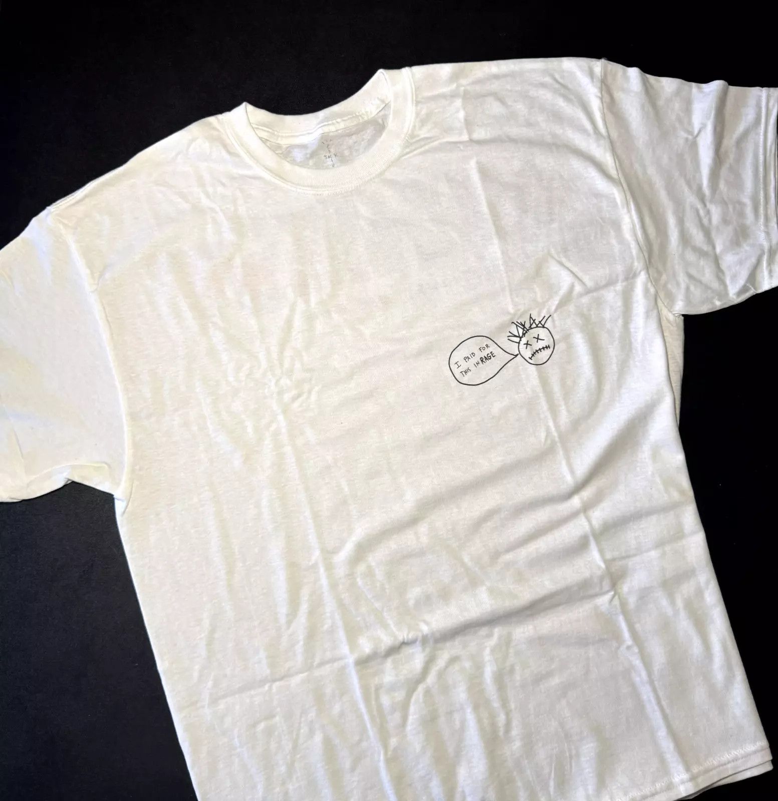 Travis Scott Travis Scott “I Paid For This In Rage” Graphic T-Shirt 2020 Size US XL / EU 56 / 4 - 1 Thumbnail