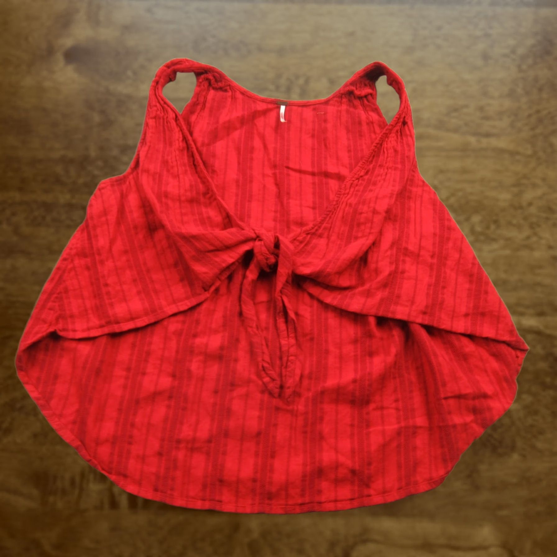 Free People Free People Shirt Womens M Sleeveless V-Neck Pullover Lightweight Red Size M / US 6-8 / IT 42-44 - 1 Thumbnail