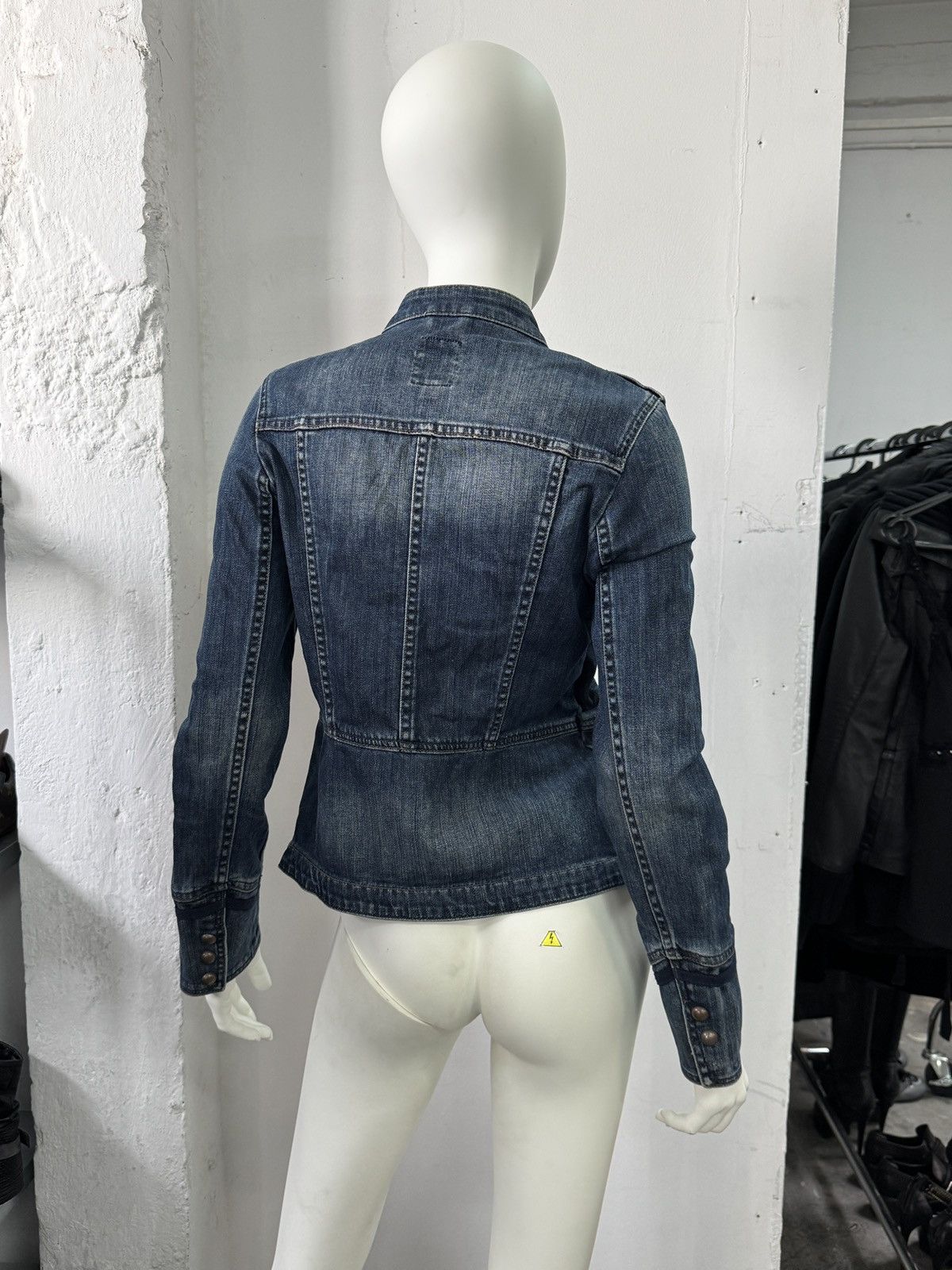 Vintage Vintage Avant Garde Opium y2k Napoleon Leather Jacket Size M / US 6-8 / IT 42-44 - 3 Thumbnail