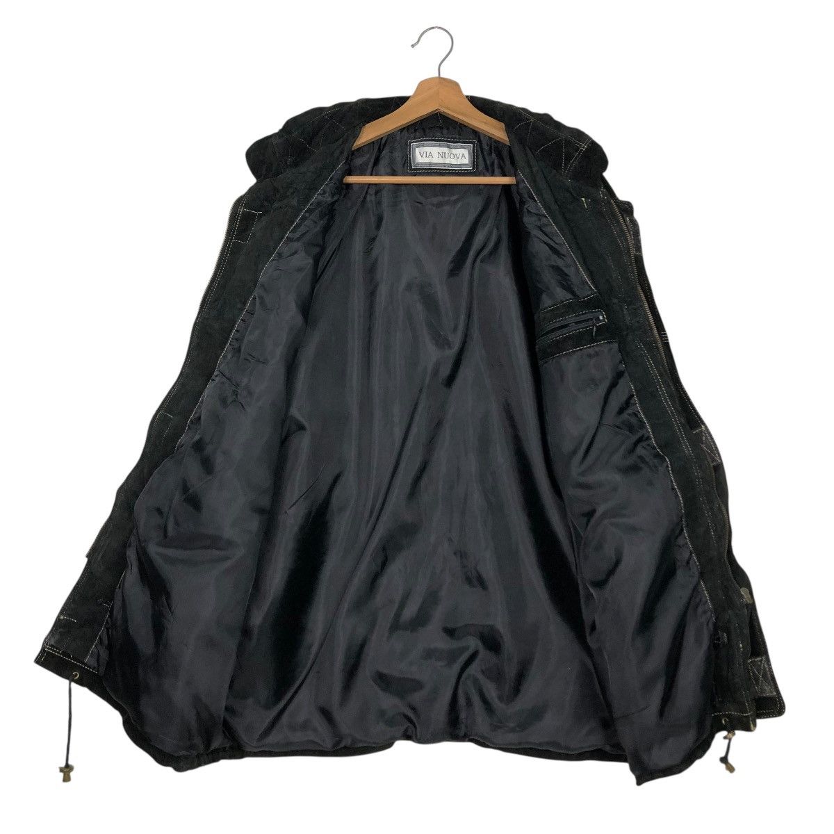 Japanese Brand 🔥VINTAGE LEATHER JACKET BIKER VIA NUOVA ISSEY MIYAKE Size US M / EU 48-50 / 2 - 15 Thumbnail