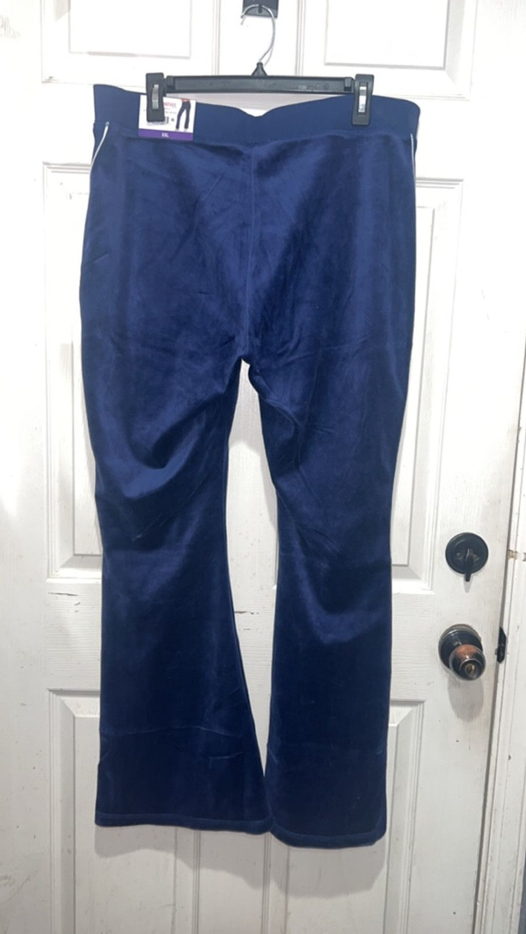 Juicy Couture Women's Juicy Couture Boot Cut Velour Pants Navy XXL Size 42" / US 20 - 3 Thumbnail