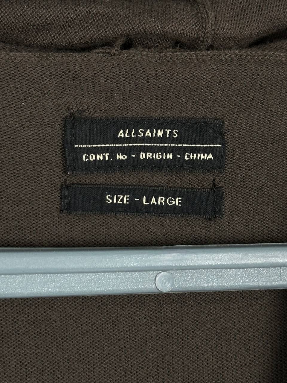 Allsaints Vintage Allsaints Zip Up Hoodie Sweatshirt Basic Logo Hype Size US L / EU 52-54 / 3 - 5 Thumbnail