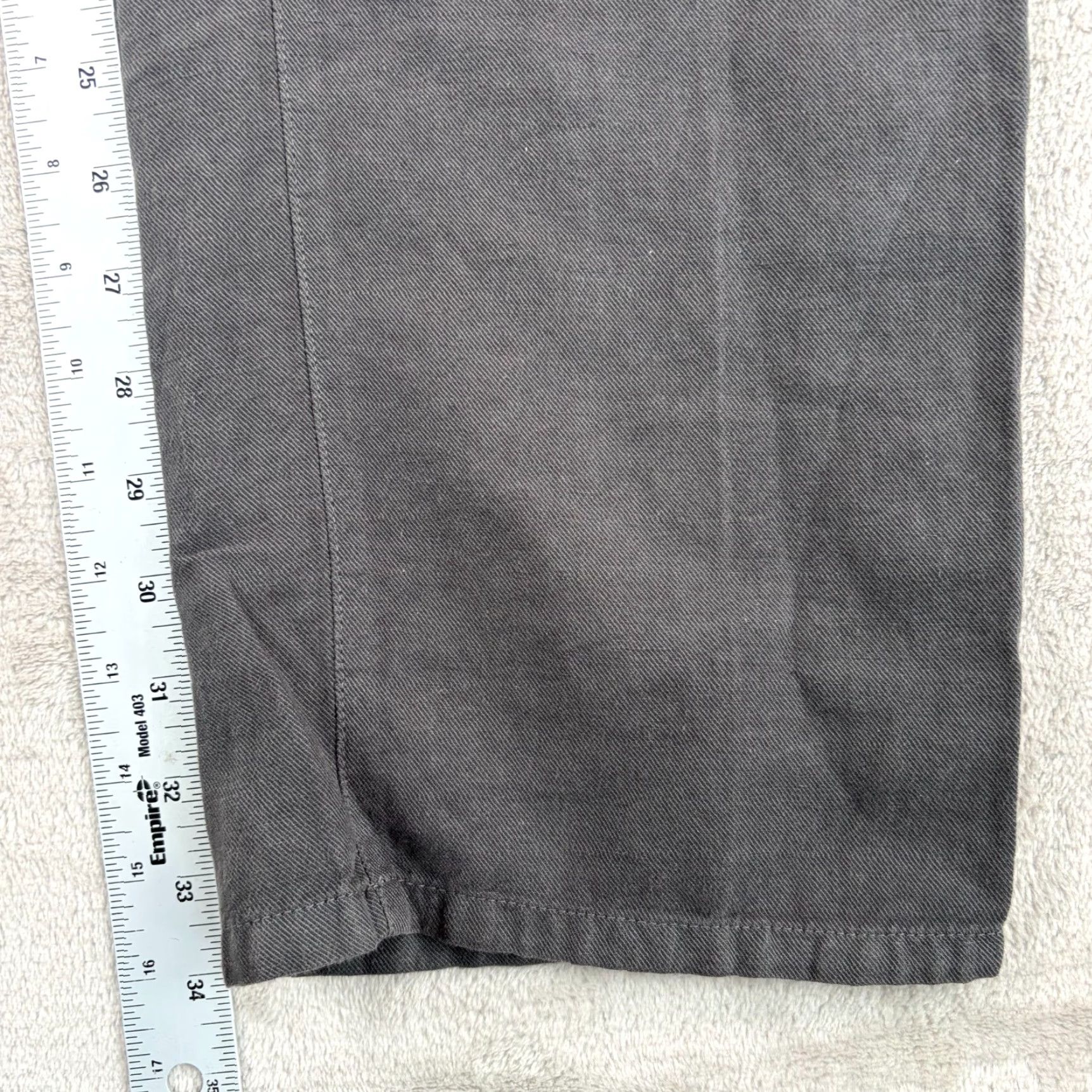 John Varvatos John Varvatos Collection Pants Men 36x34 Grey Linen Blend Dress Pants Regular Straight Modern City Rock Men 36 Regular Gray Size US 36 / EU 52 - 5 Thumbnail