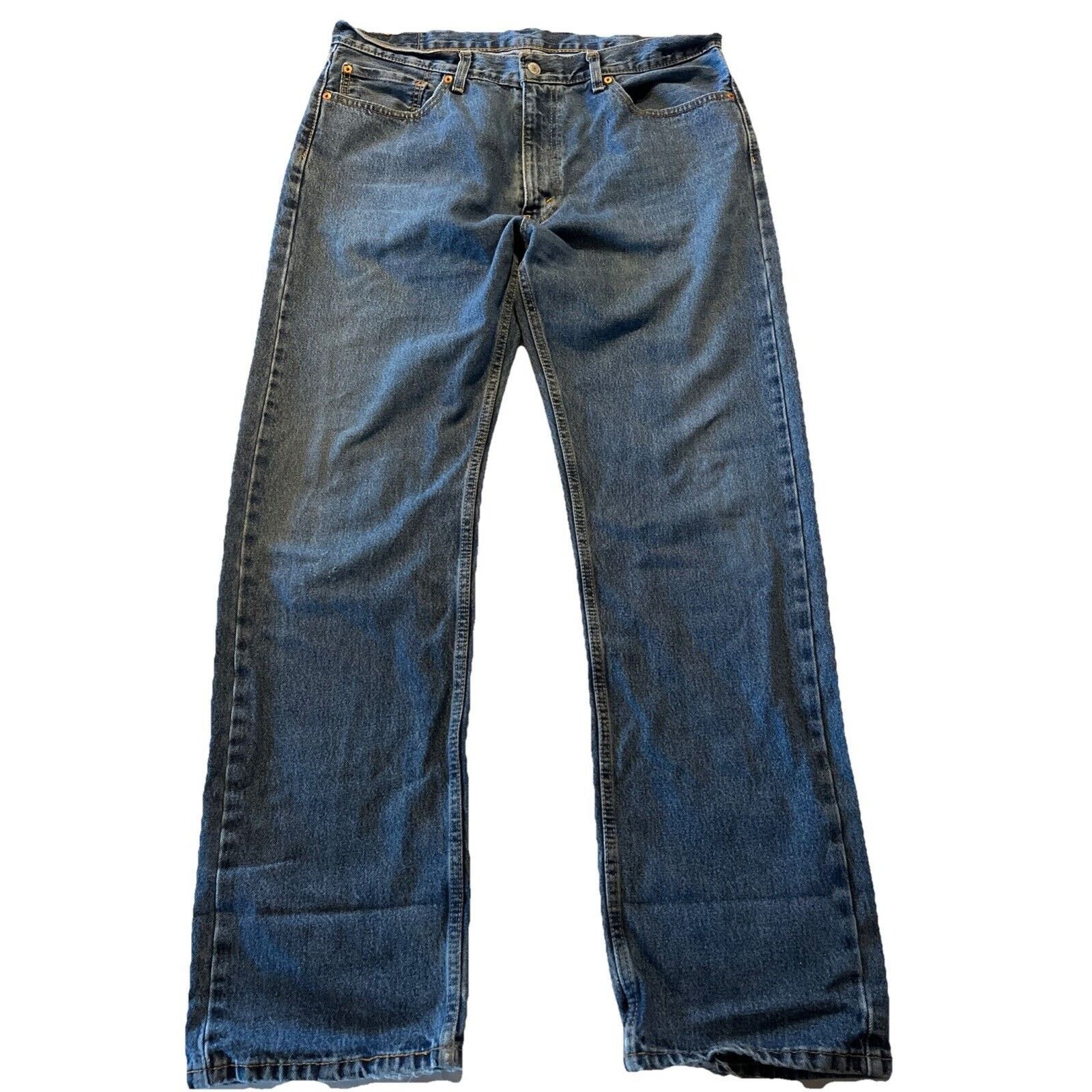 Levi's Levi’s 505 Jeans Men’s 38x34 Reg Straight Denim Cotton Blue Size US 38 / EU 54 - 1 Thumbnail