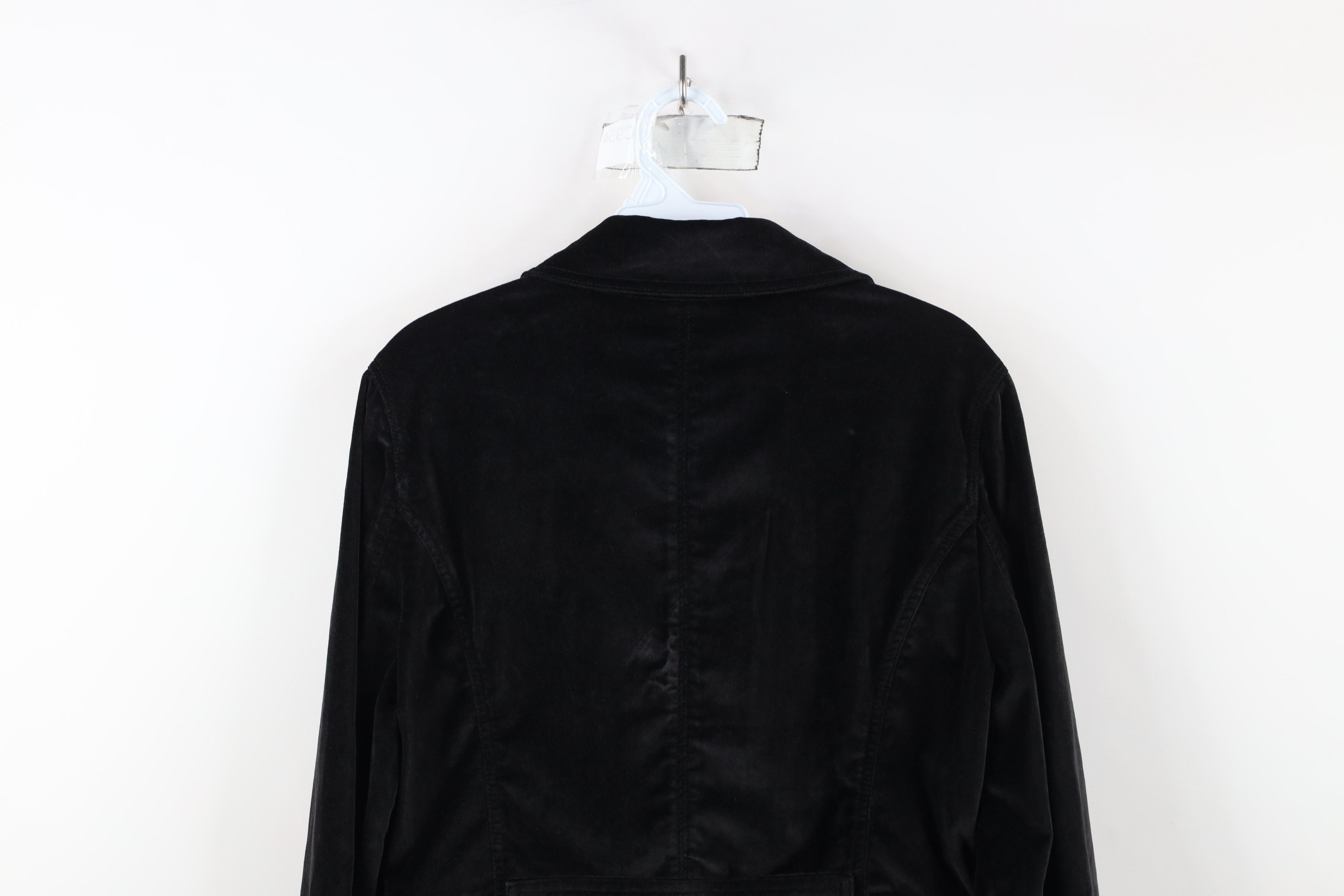 Vintage × White House Black Market White House Black Market Trim Velour Military Blazer Jacket Size L / US 10 / IT 46 - 13 Thumbnail