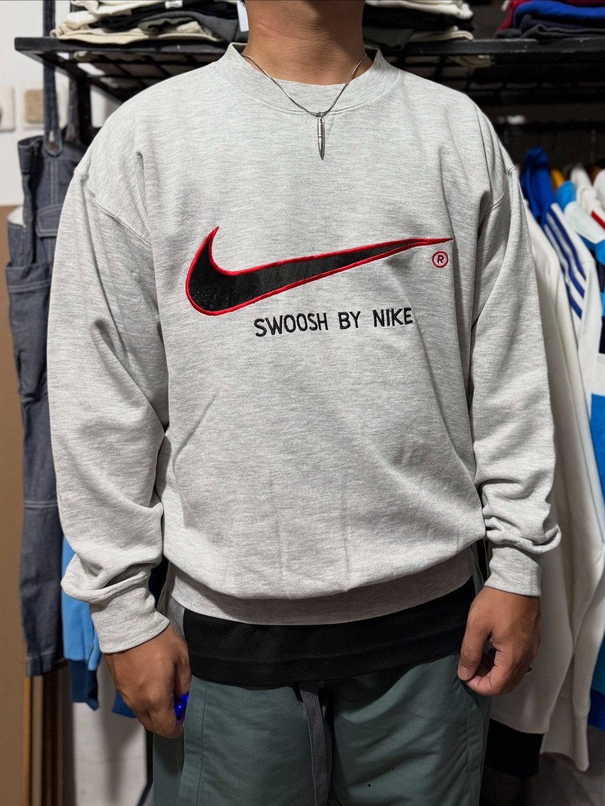 Vintage Vintage nike by swoosh logo sweatshirt Size US M / EU 48-50 / 2 - 10 Thumbnail