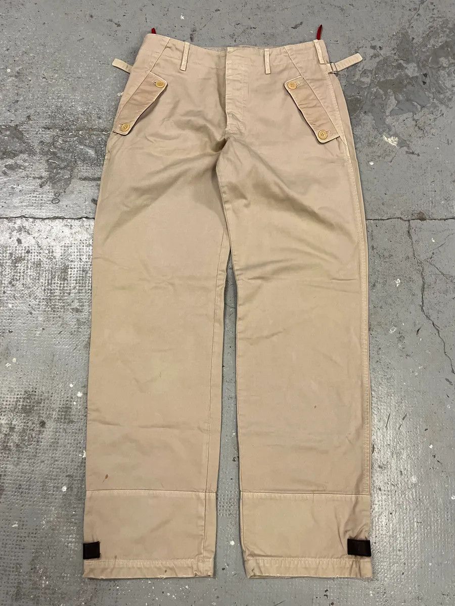 Prada × Vintage 2000s Prada Beige Contemporary Utility Pants Size US 30 / EU 46 - 1 Thumbnail