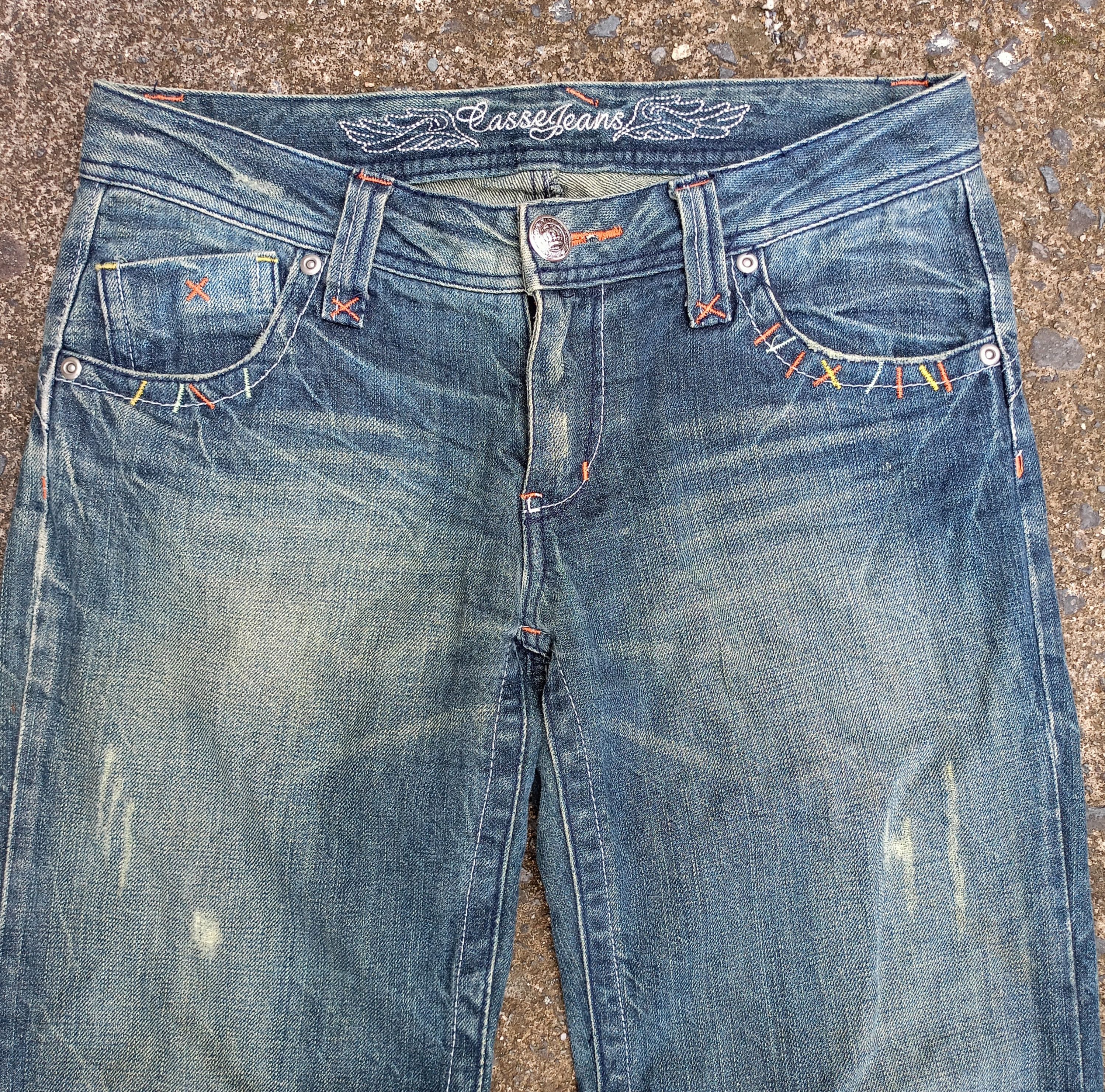 Japanese Brand Casse jeans Flared Denim pants Size US 30 / EU 46 - 2 Thumbnail