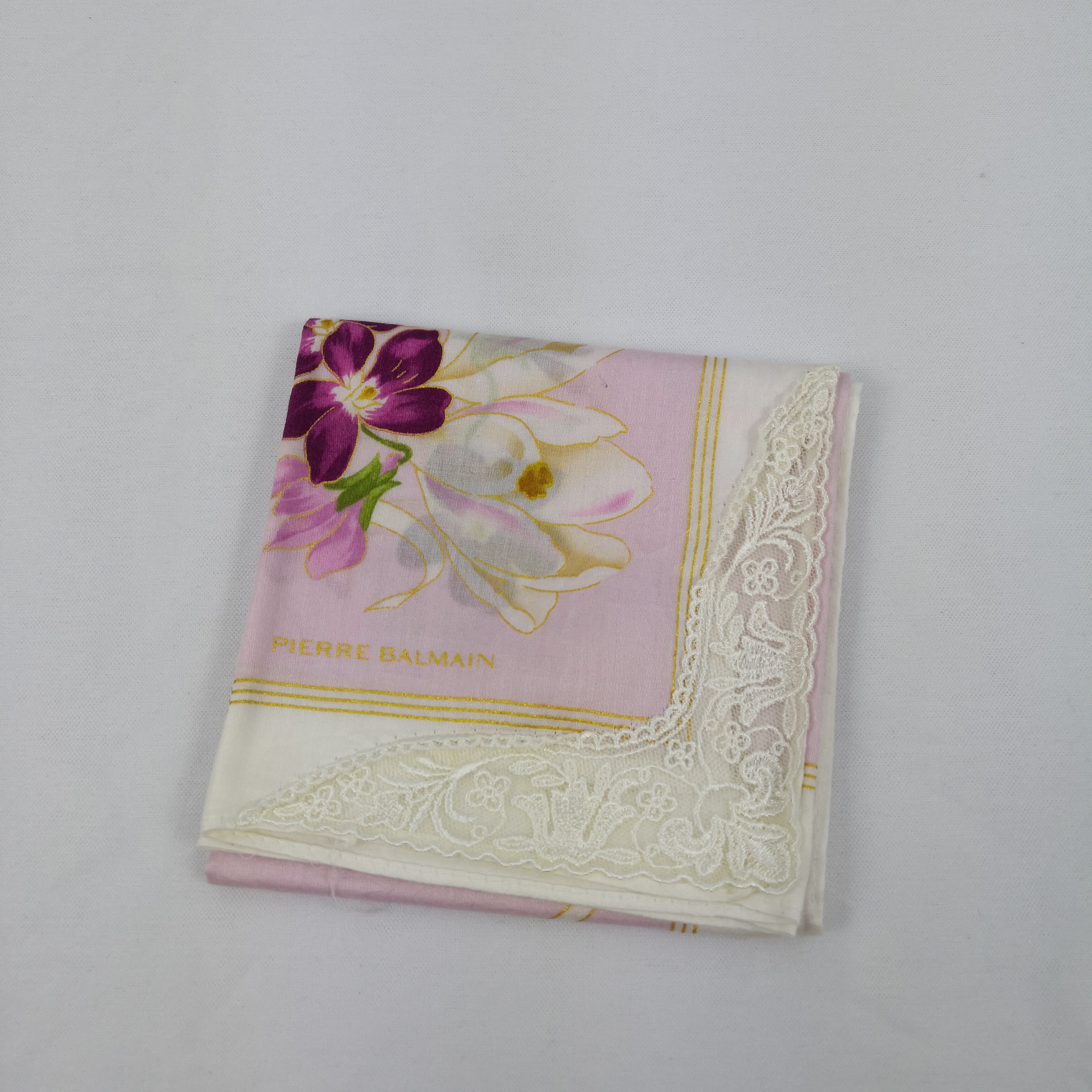 Japanese Brand Vintage Pierre Balmain Handkerchief Neckerchief Bandana Size ONE SIZE - 4 Thumbnail