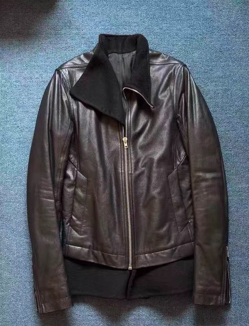 Rick Owens Rick Owens 14FW Main Line Shearling Zip Leather Jacket Size US M / EU 48-50 / 2 - 1 Thumbnail