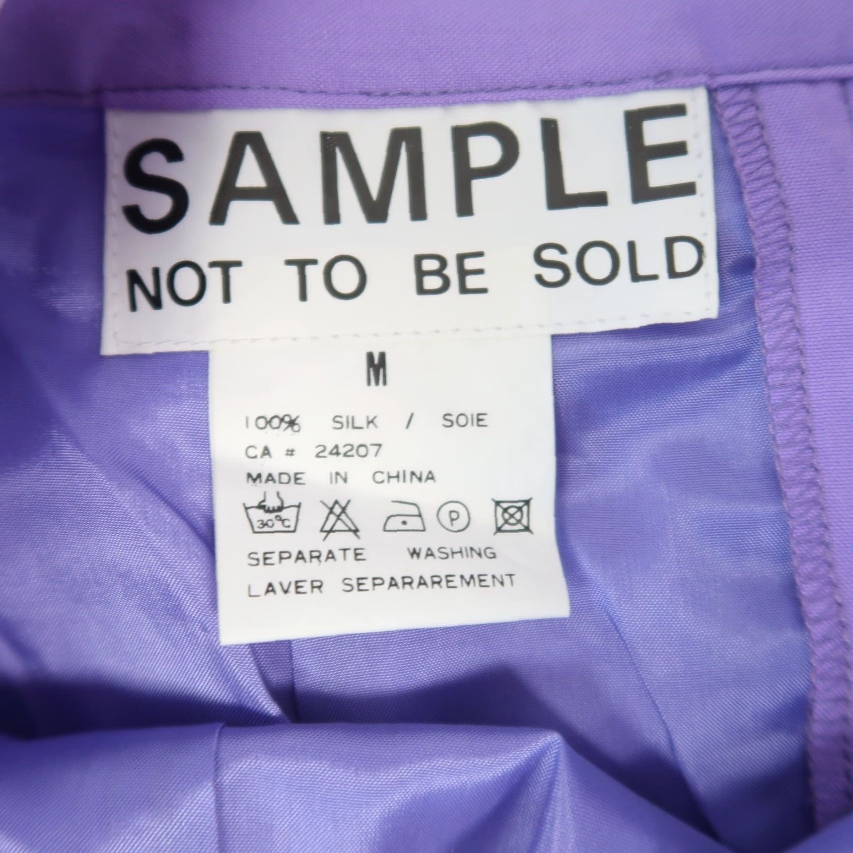Vintage VINTAGE 90s Numi Lavender Purple 100% Silk Knee Length Pencil Skirt M Womens Dress Skirt High Rise Zip Back Pockets Solid Spring Summer Size 32" / US 10 / IT 46 - 3 Thumbnail