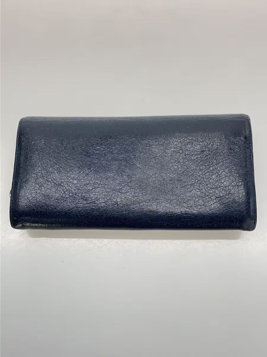 Balenciaga Balenciaga Giant Continental Goat Leather Long Wallet Navy Size ONE SIZE - 2 Thumbnail