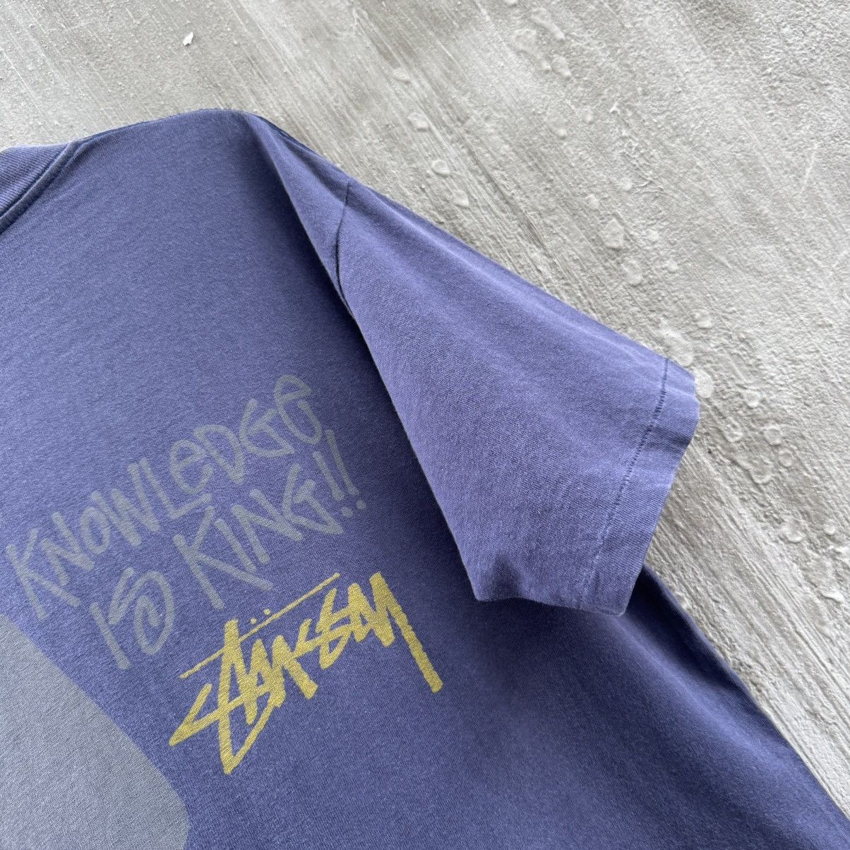 Stussy Stussy Tee Knowlegde Is King Vintage 80s Size US L / EU 52-54 / 3 - 4 Thumbnail