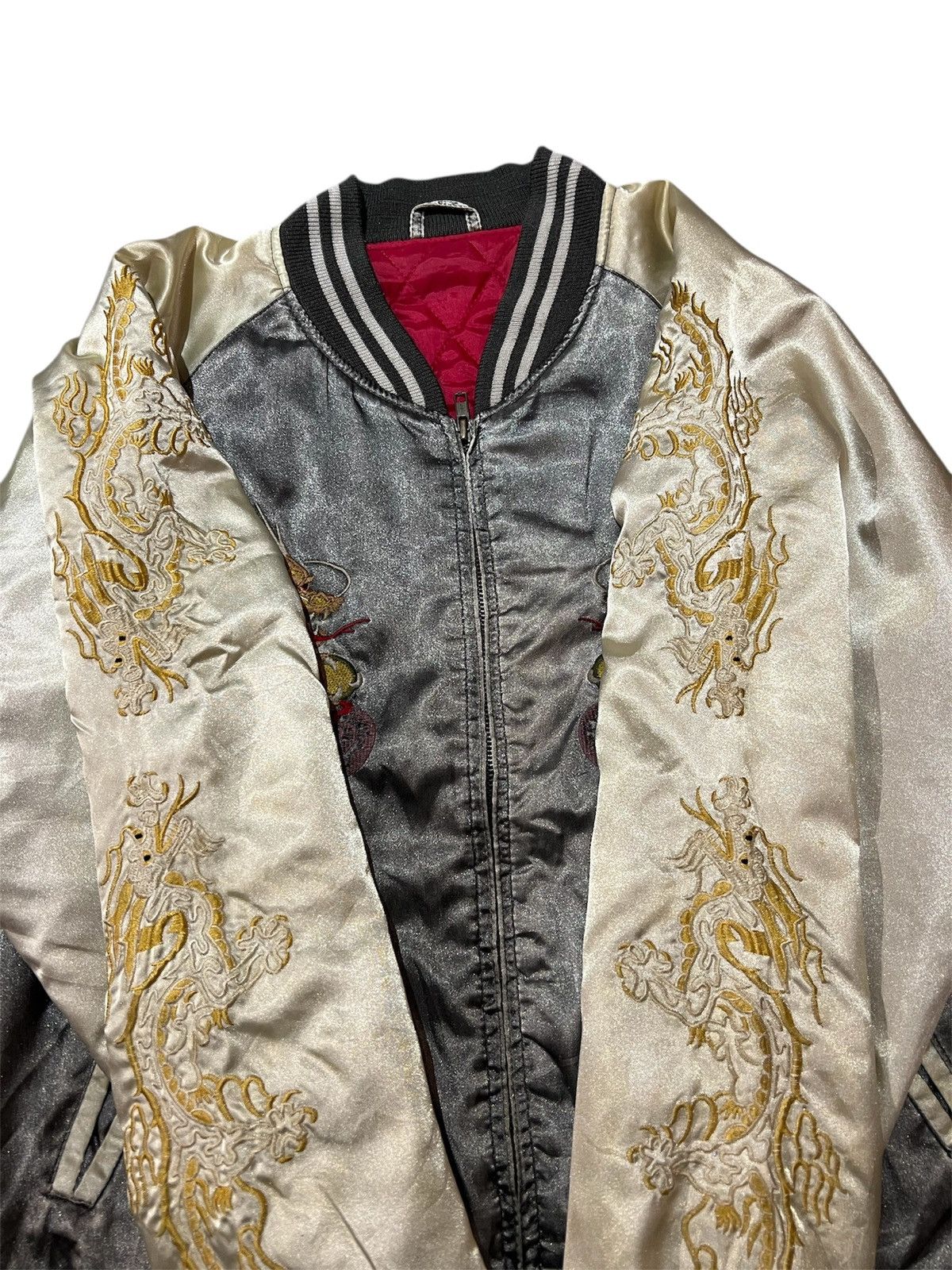 Japanese Brand × Vintage Vintage 1990s Unbrand Sukajan Souvenir Jackets Dragon Size US M / EU 48-50 / 2 - 3 Thumbnail