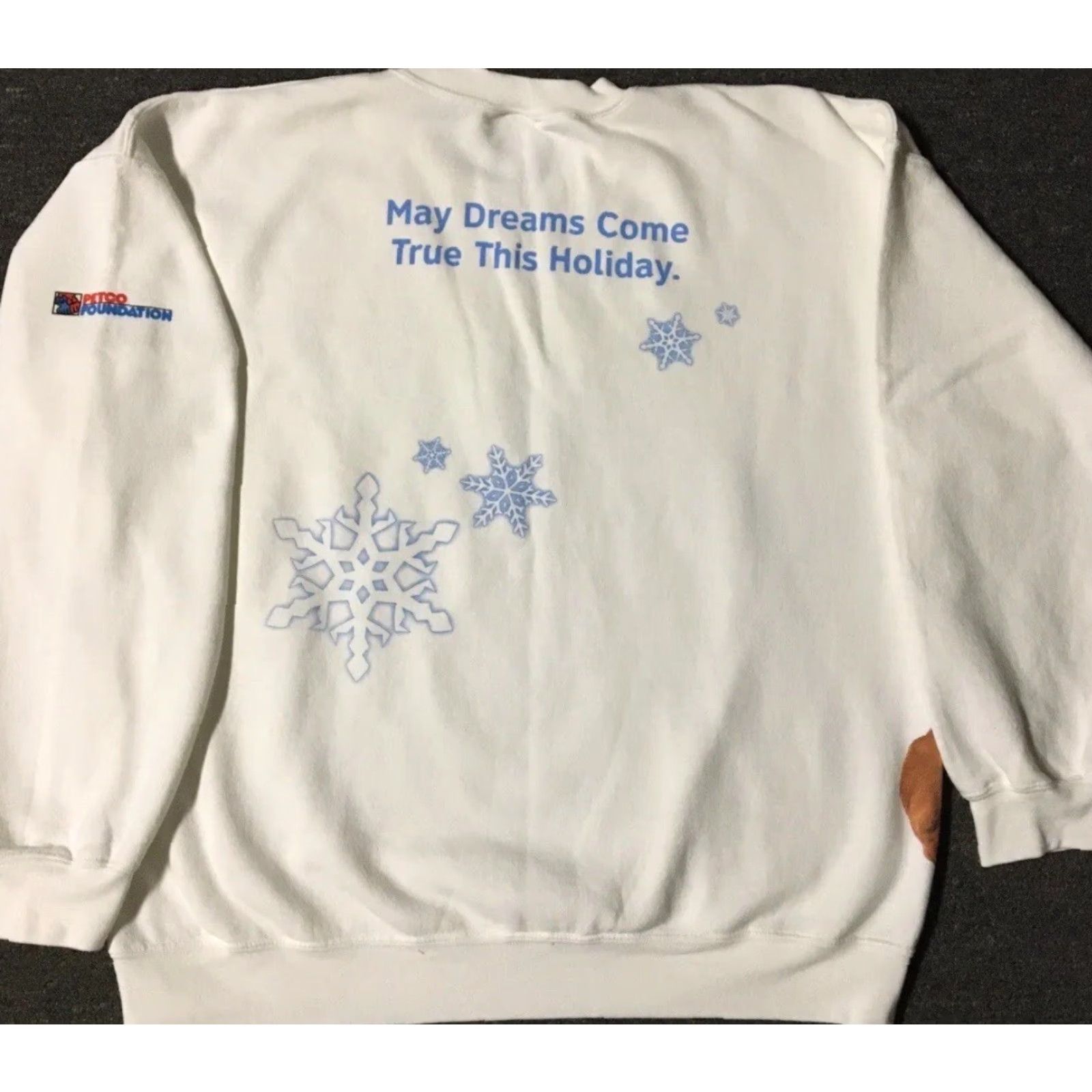 Vintage Vtg Iams Pet Food All Over Print Promo Sweatshirt Hoodie XL White 90s Grunge Animals Cartoon Humor Mens Size US XL / EU 56 / 4 - 2 Thumbnail