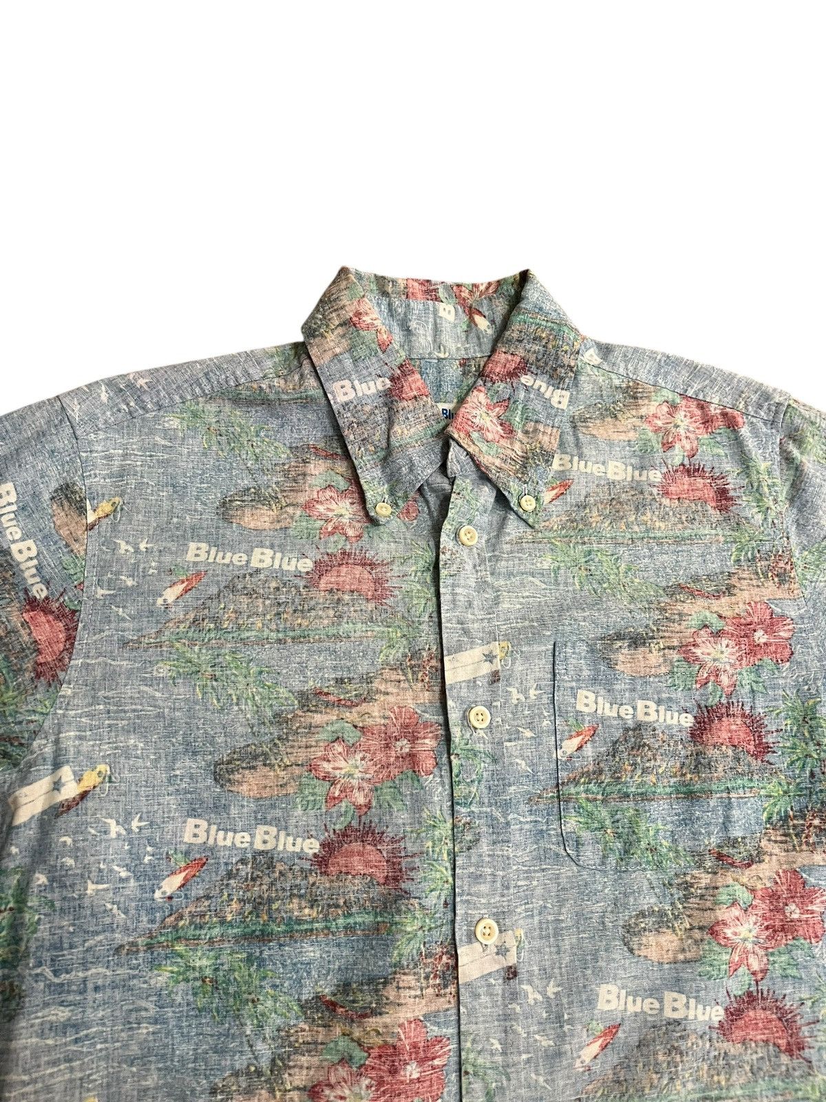 Blue Blue Japan × HOLLYWOOD RANCH MARKET Blue Blue Hawaii Shirt Size US M / EU 48-50 / 2 - 7 Thumbnail