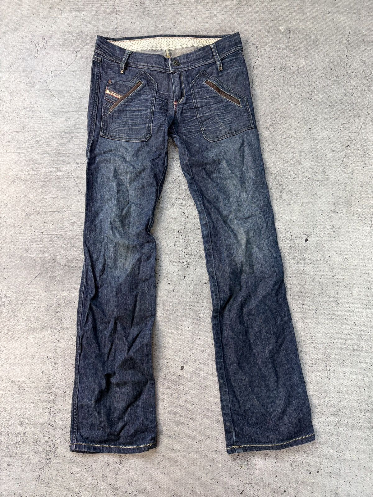 Diesel Crazy Faded Diesel western Jeans Size US 27 - 1 Thumbnail