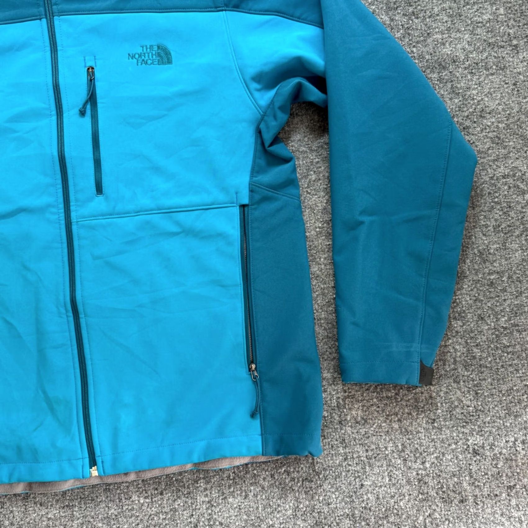 The North Face The North Face Men's Large Blue Apex Windwall Soft Shell Jacket Zip Size US L / EU 52-54 / 3 - 2 Thumbnail