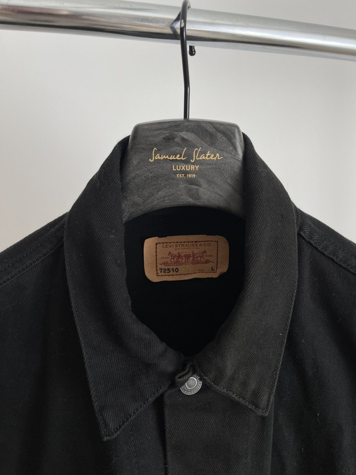 Levi's 🔥Levi's 72510 Men's black Denim Trucker Jacket levis L Size US L / EU 52-54 / 3 - 4 Thumbnail