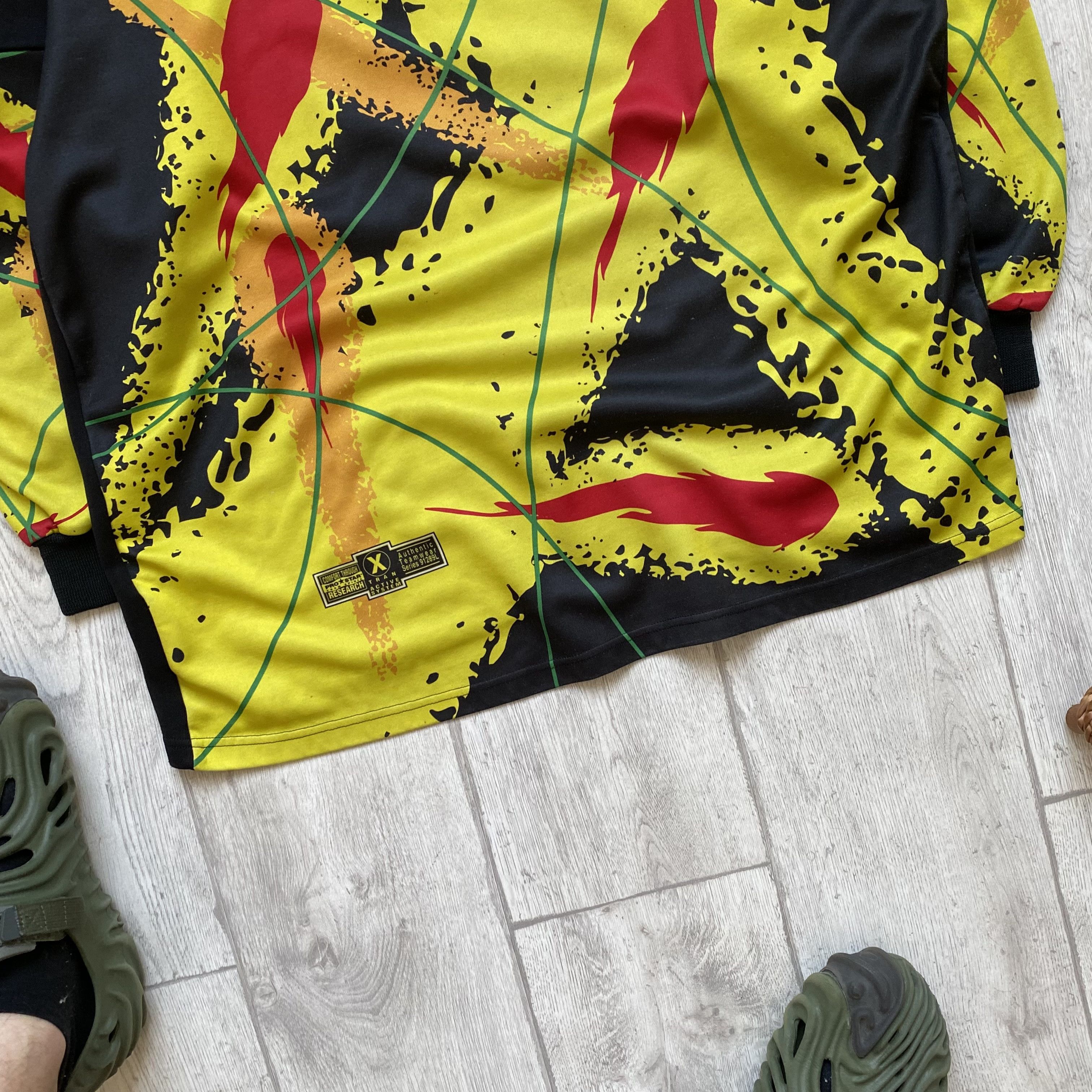 Nike 🥅 Vintage 80s Soccer Goalkeeper jersey heavy longsleeve Size US XL / EU 56 / 4 - 3 Thumbnail