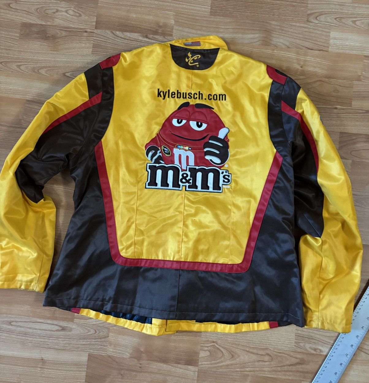 Chase Authentics Yellow and black M&M's women’s Sz 2Xl Racing Nascar jacket Size XXL / US 16-18 / IT 52-54 - 3 Thumbnail