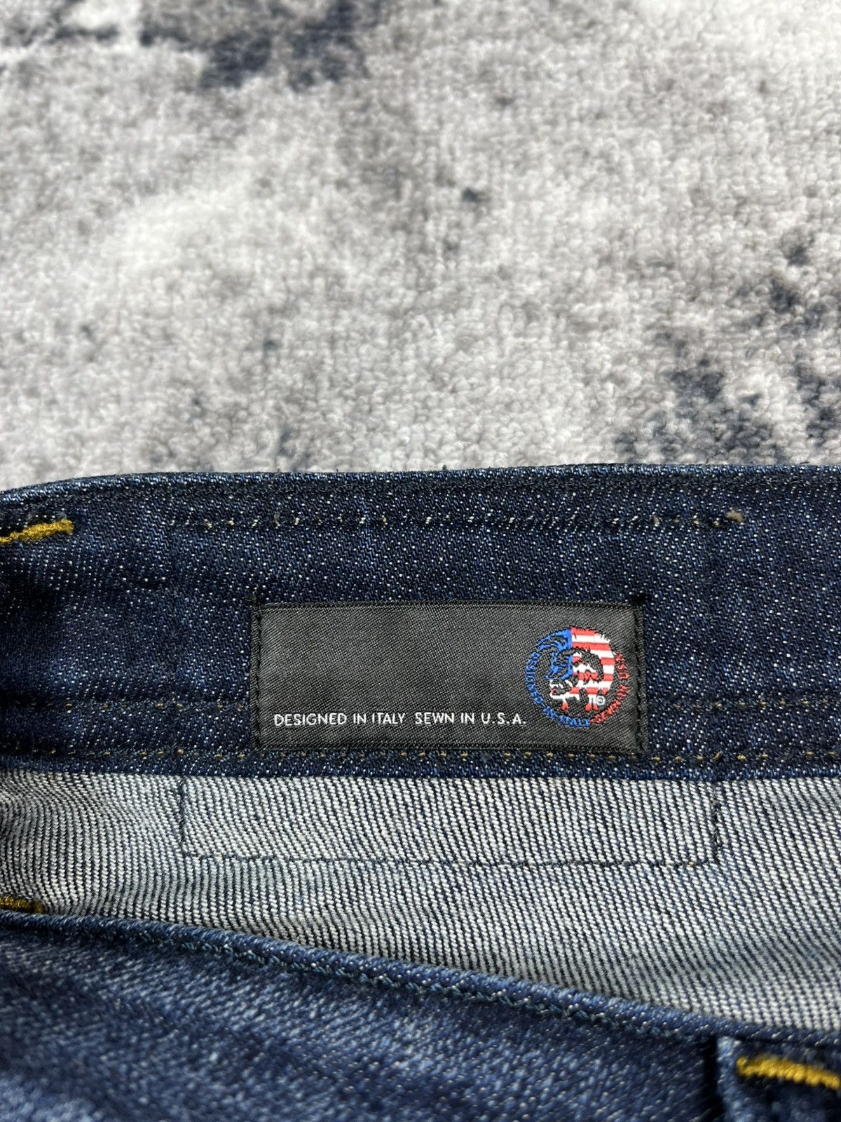 Diesel Diesel Viker Jeans Dark Wash Straight Stretch W33 Size US 33 - 6 Thumbnail