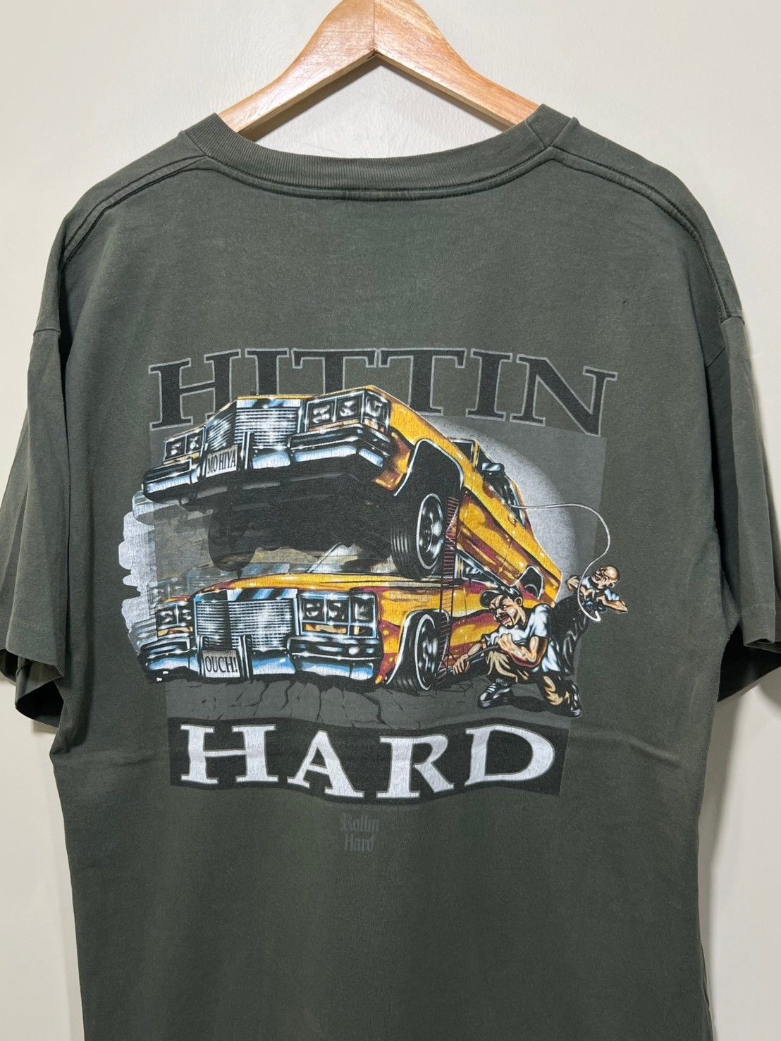 Vintage Vintage 95's Rolling Hard Hitting Hard Lowrider shirt bnz01 Size US XL / EU 56 / 4 - 3 Thumbnail